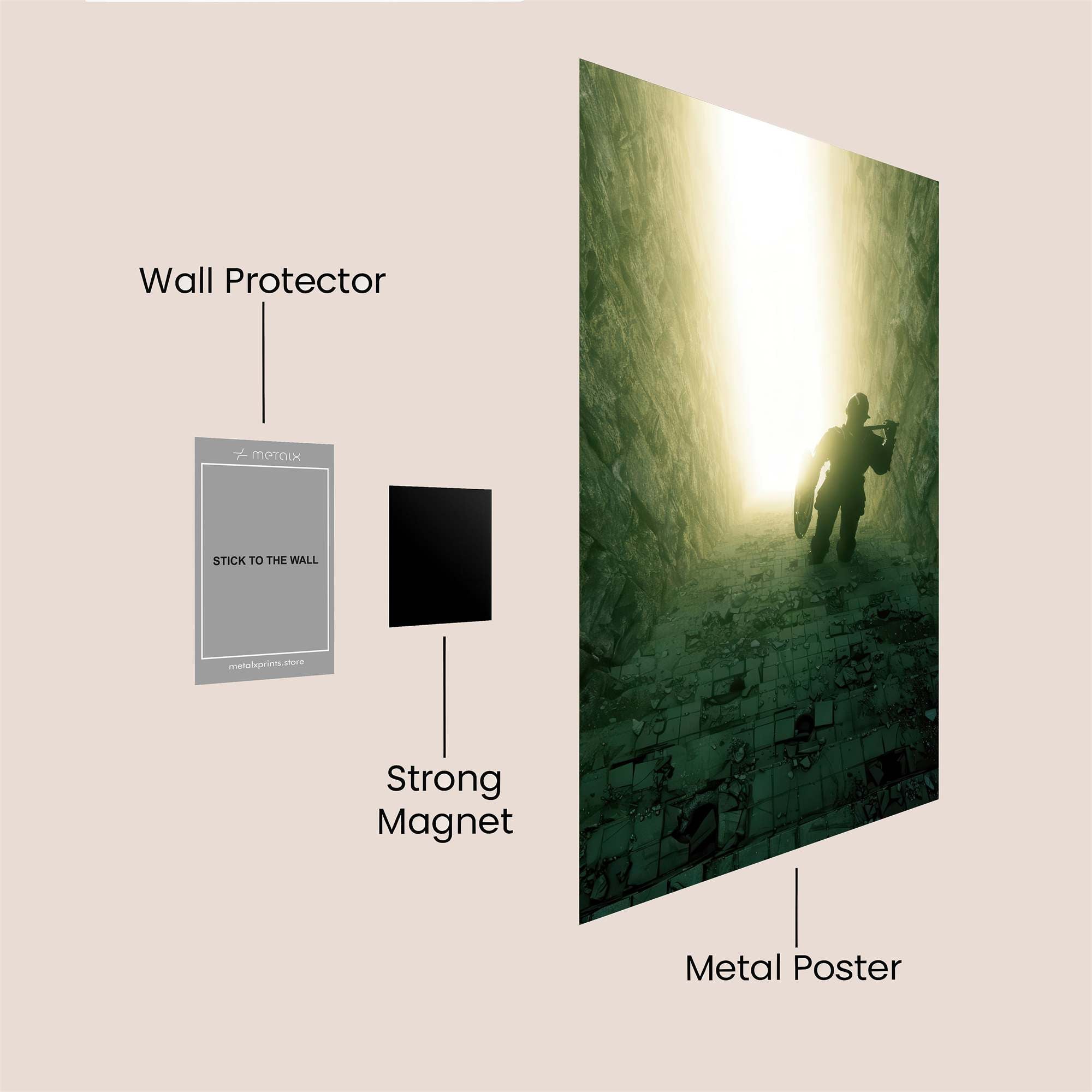Ascend Luminescence Safe Wall Magnetic / M