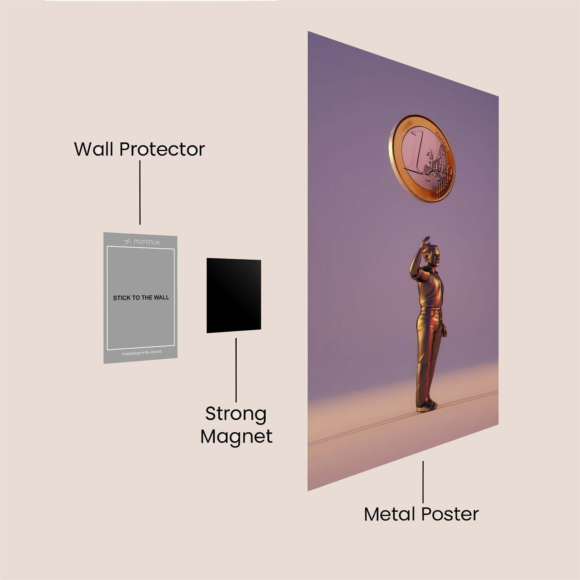 Coin Reverie Safe Wall Magnetic / M