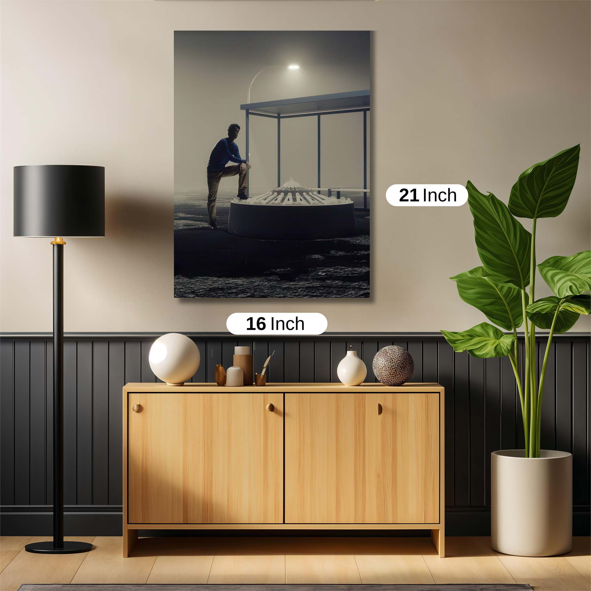 Neon Labyrinth Safe Wall Magnetic / M