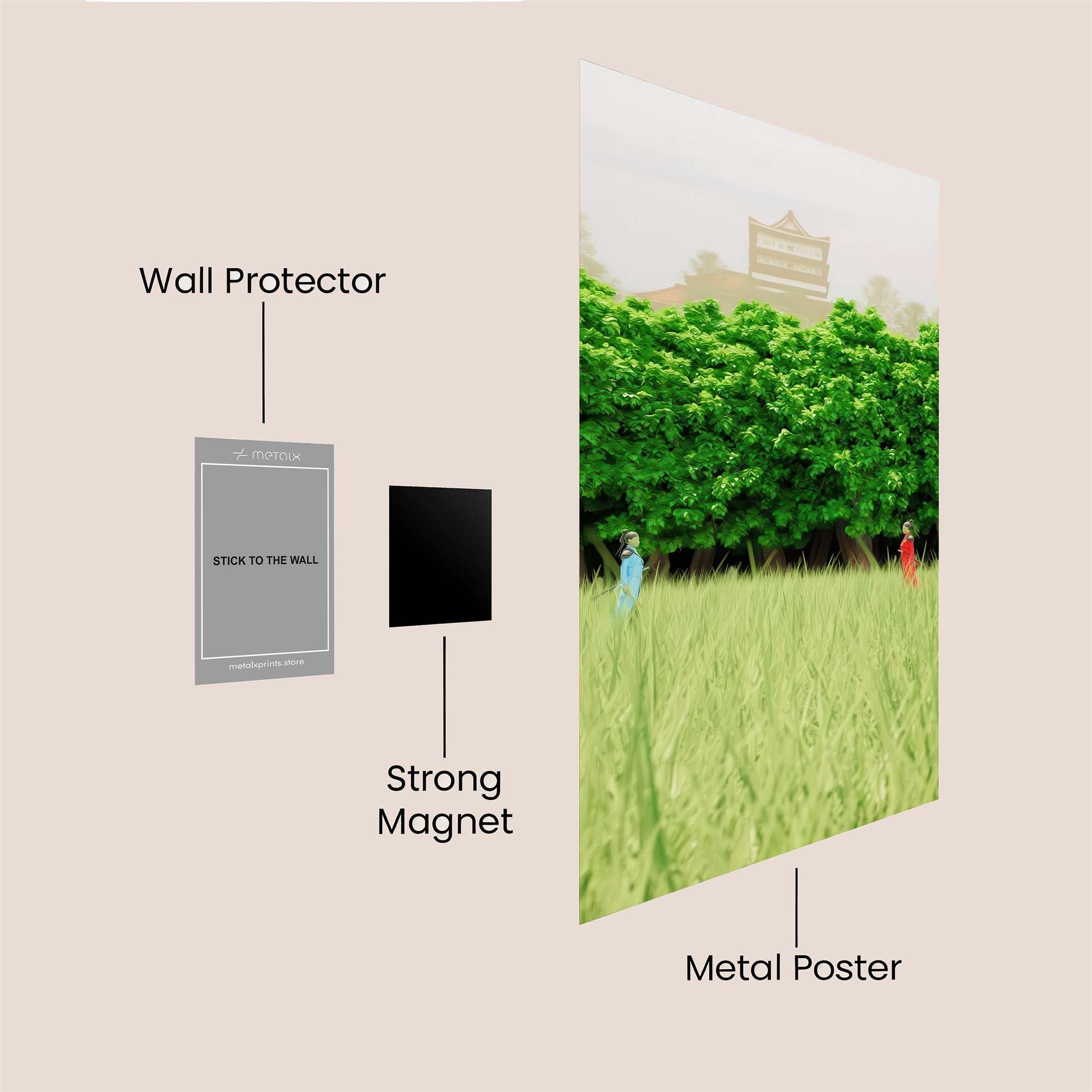 Pastoral Harmony Safe Wall Magnetic / M