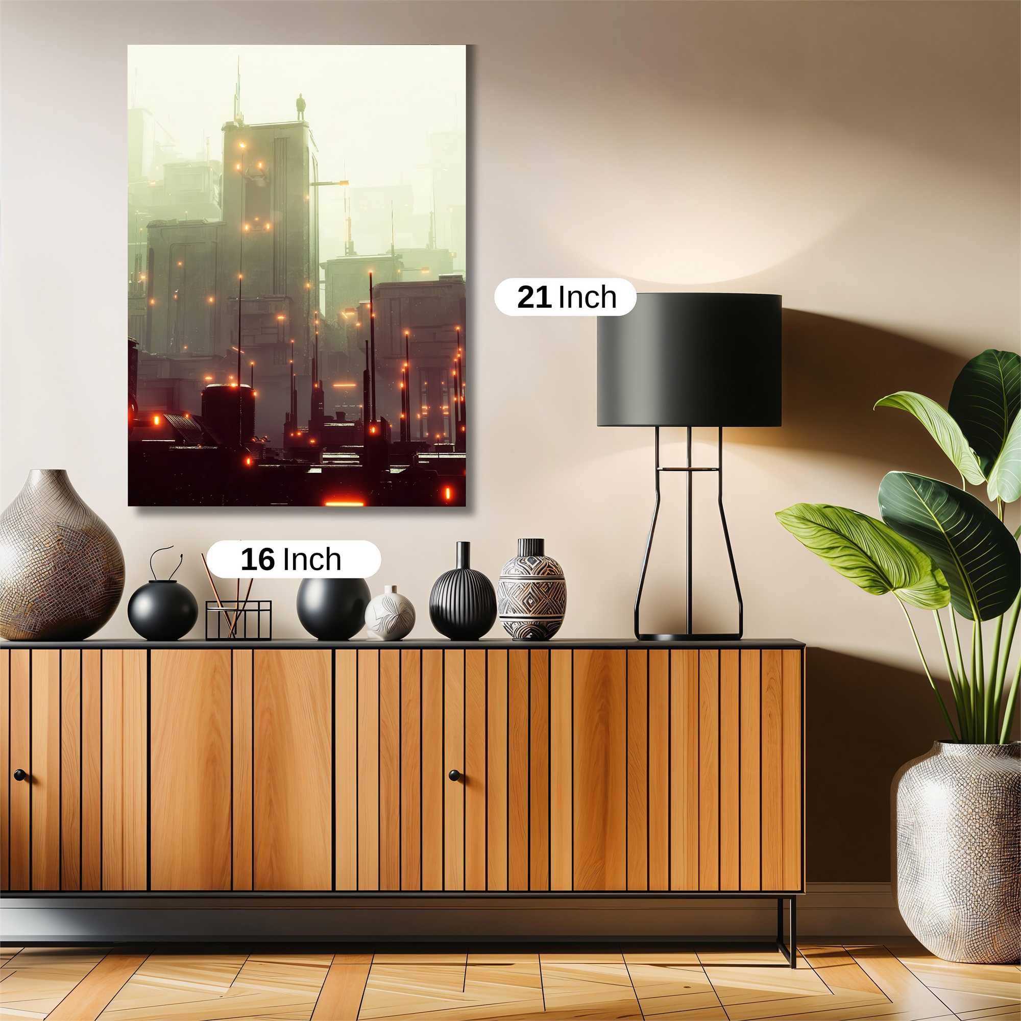 Futuristic Glow Safe Wall Magnetic / M