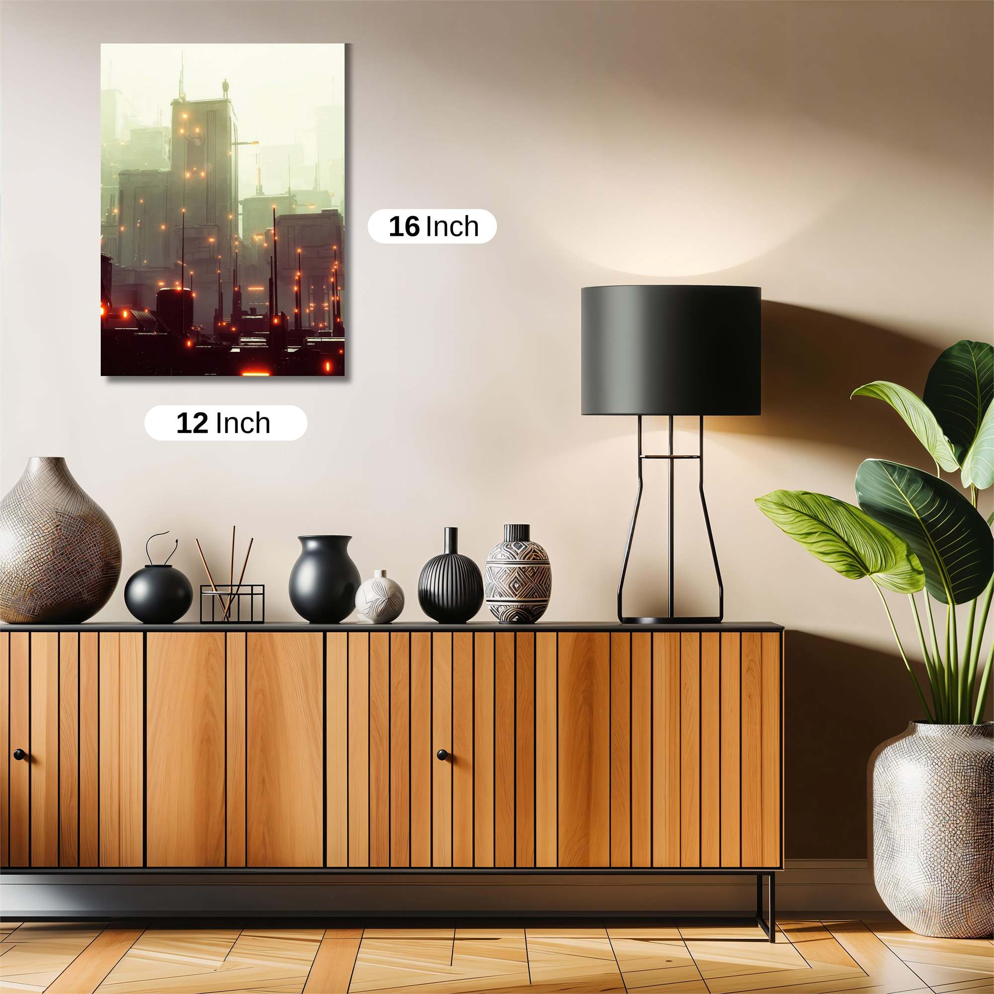 Futuristic Glow Safe Wall Magnetic / M