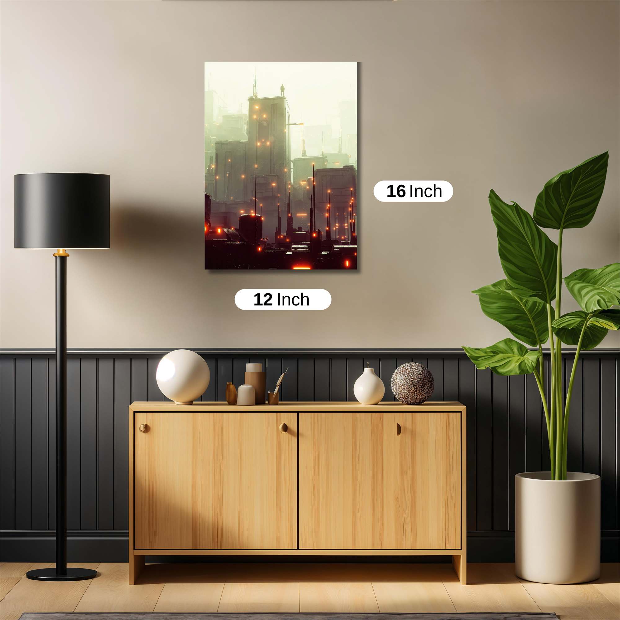 Futuristic Glow Safe Wall Magnetic / M