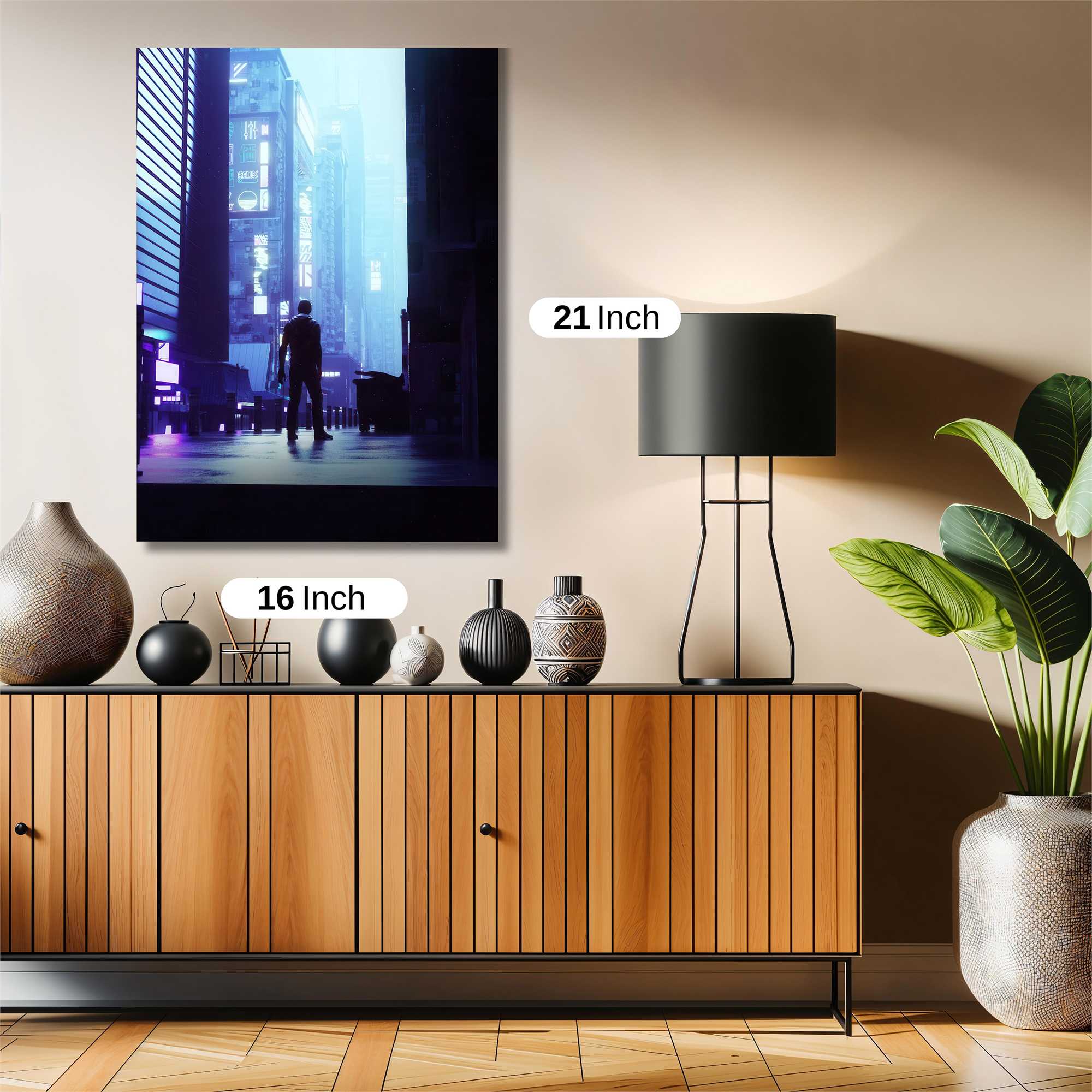 Neon Solitude Safe Wall Magnetic / M