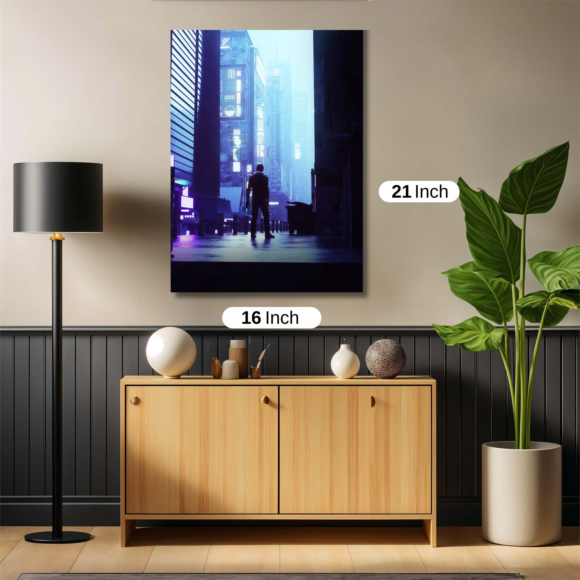 Neon Solitude Safe Wall Magnetic / M