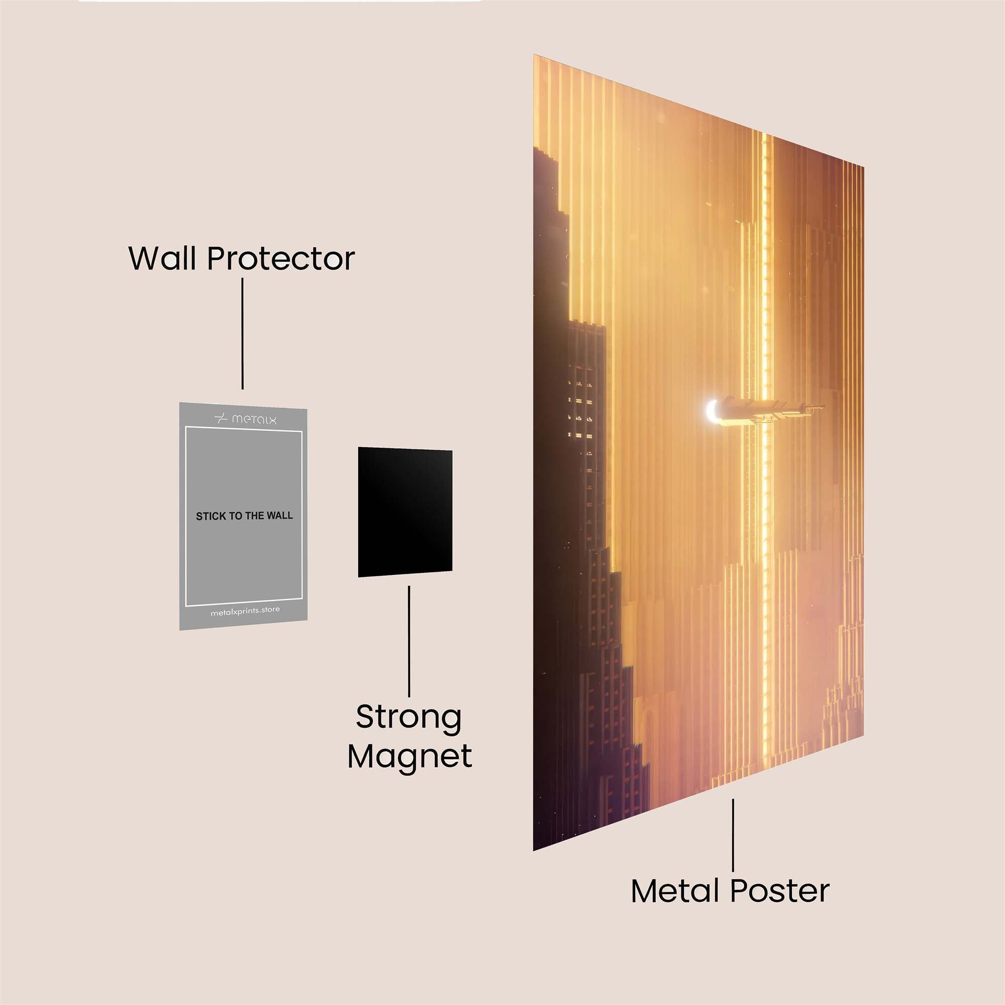 Neon Soar Safe Wall Magnetic / M
