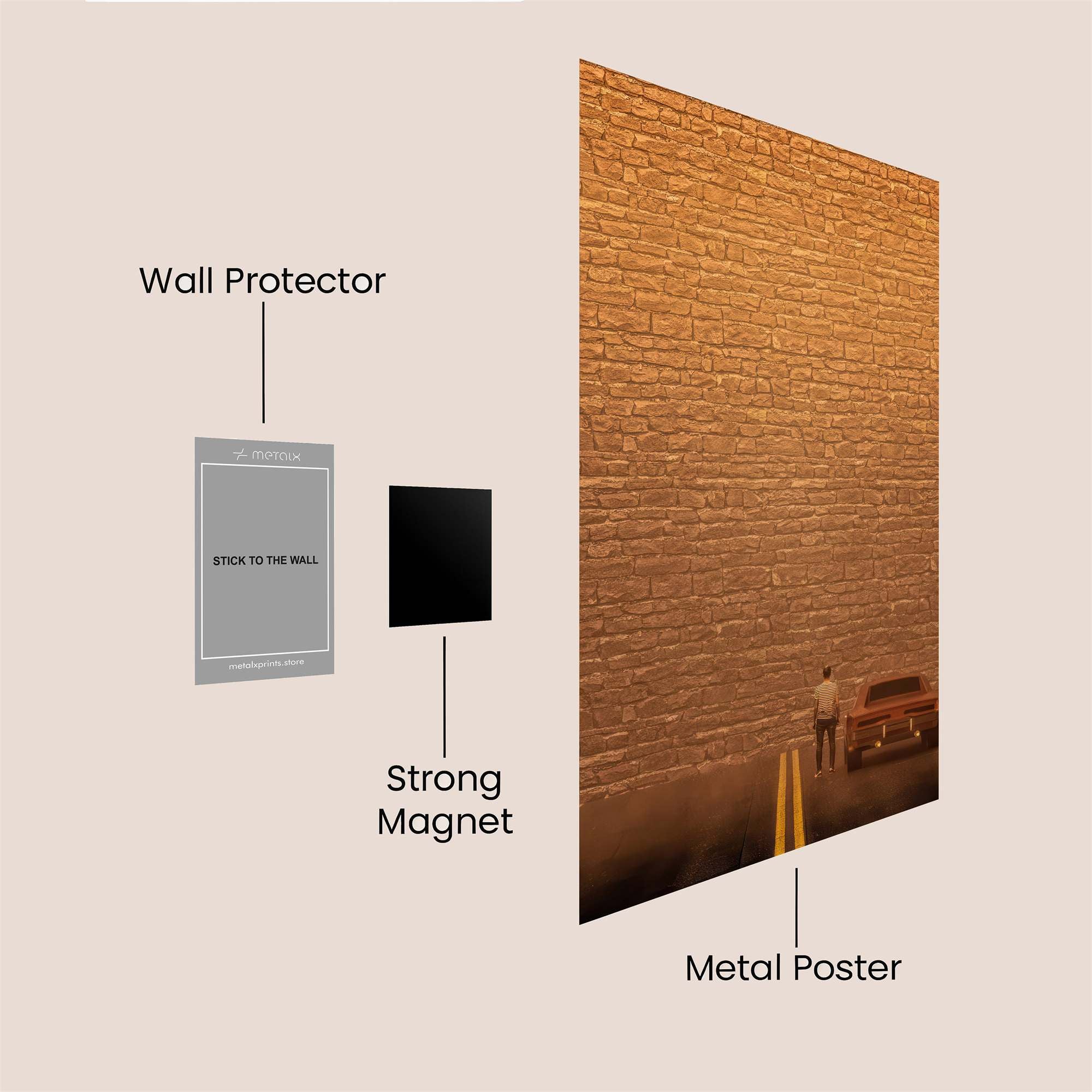 Wall Solitude Safe Wall Magnetic / M