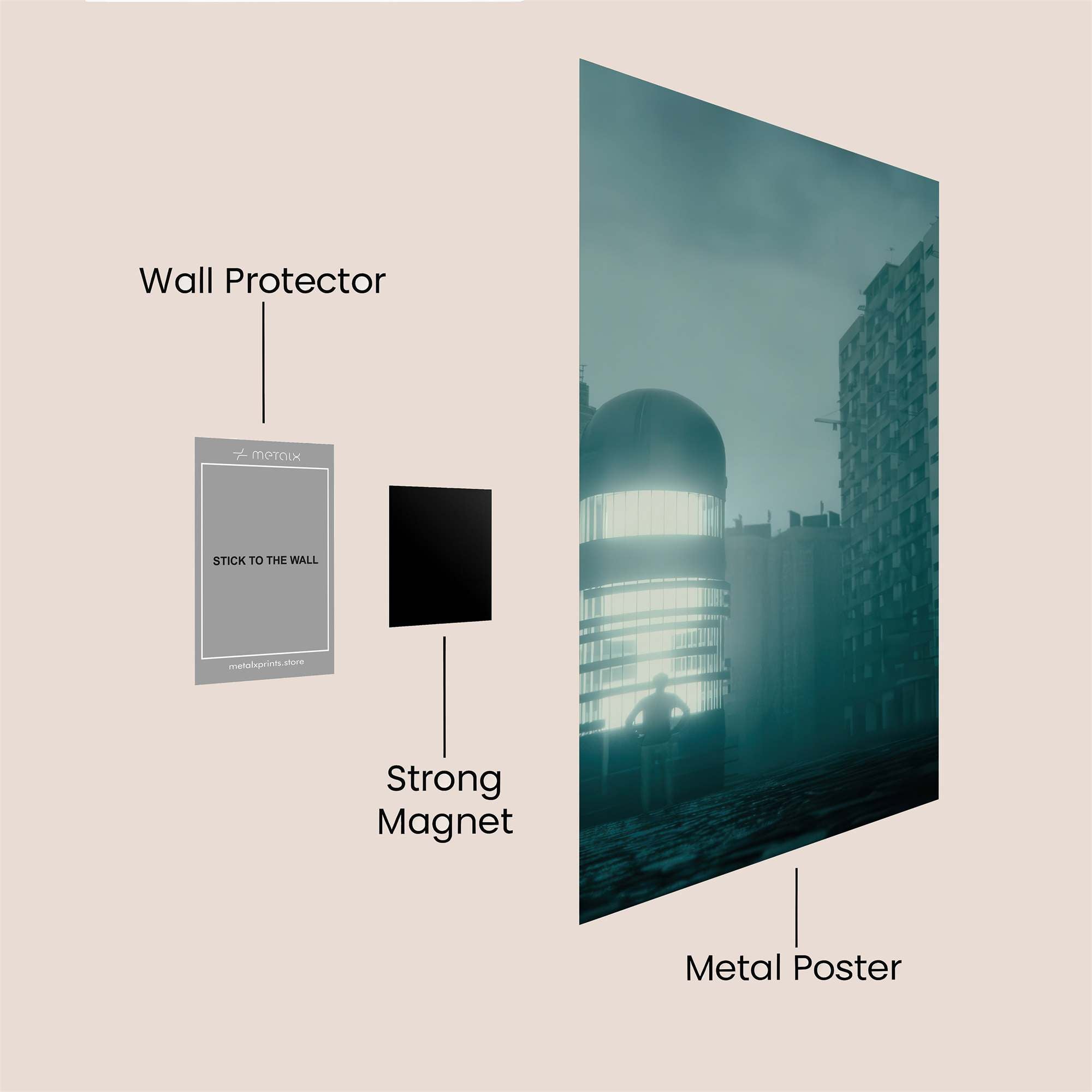 Tower Enigma Safe Wall Magnetic / M