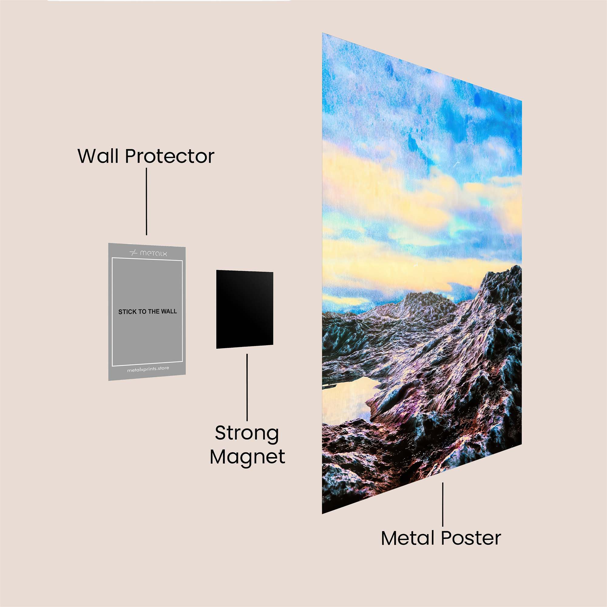 Dreamscape Serenity Safe Wall Magnetic / M