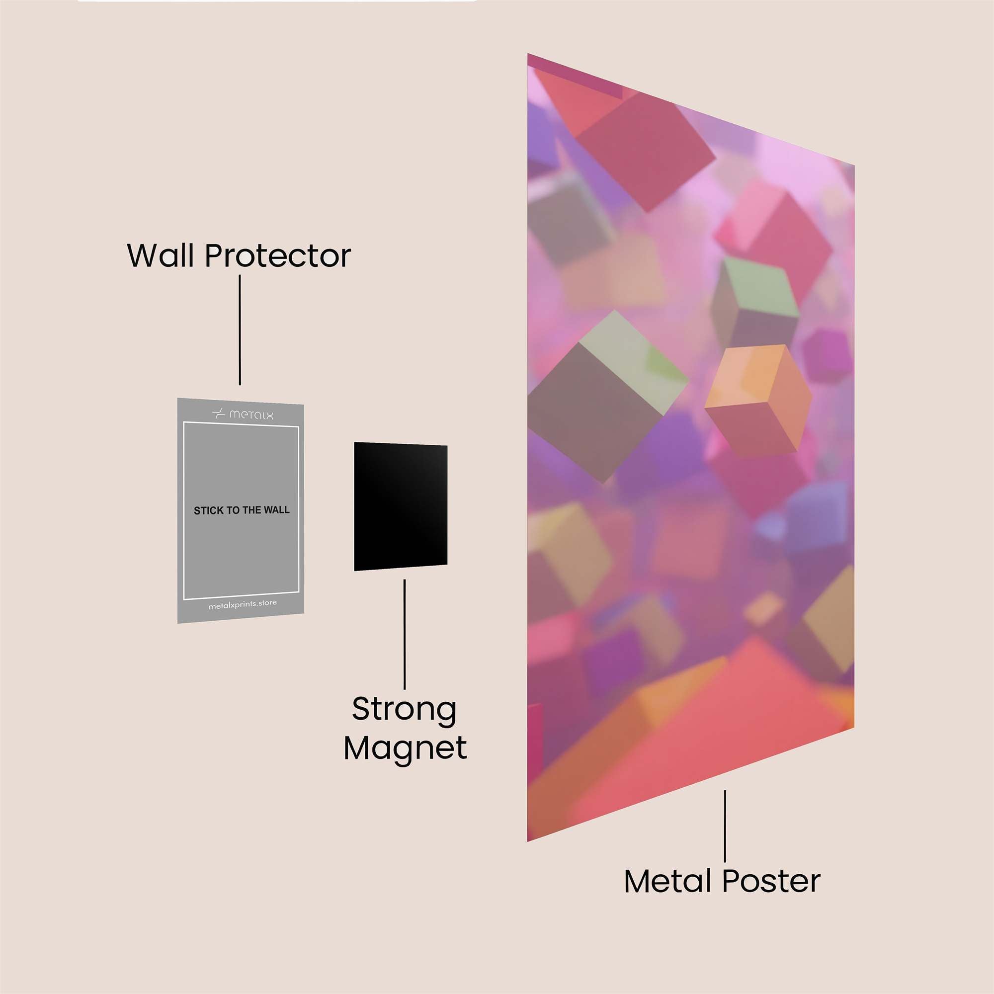Floating Whimsy Safe Wall Magnetic / M