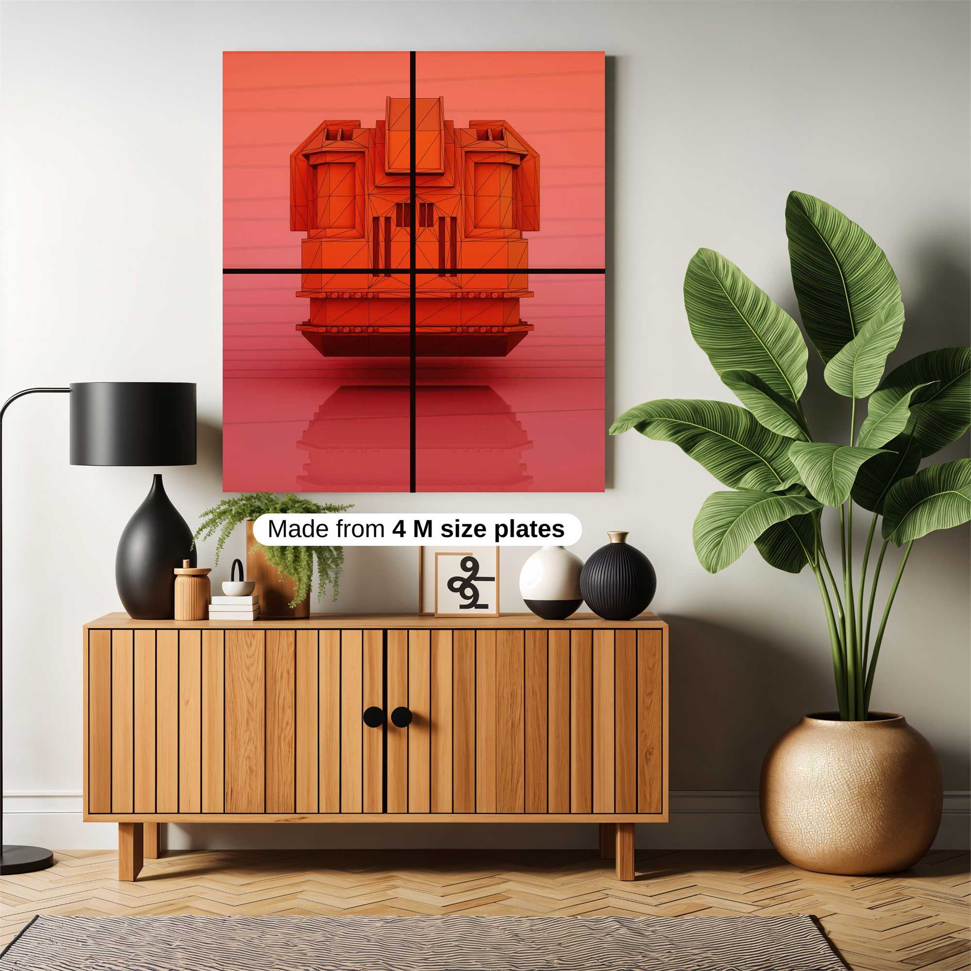 Geometric Serenity Safe Wall Magnetic / M