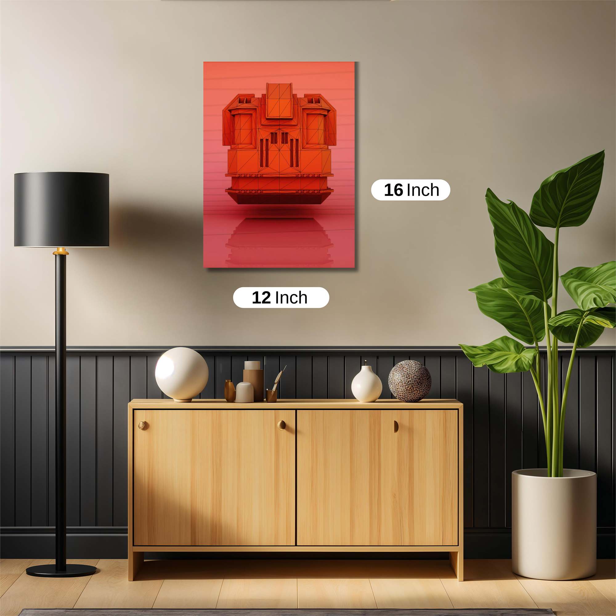 Geometric Serenity Safe Wall Magnetic / M