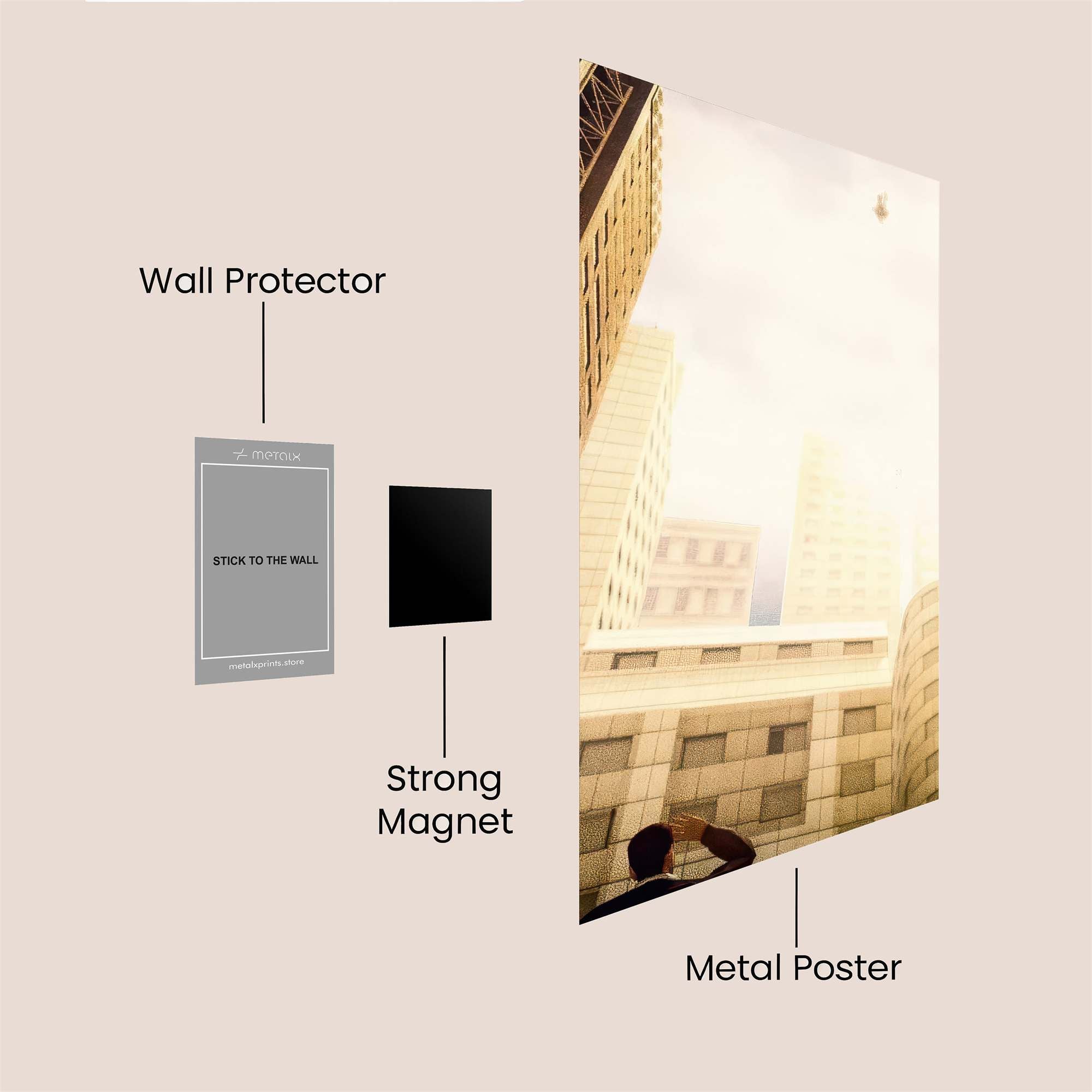 Skyward Gaze Safe Wall Magnetic / M