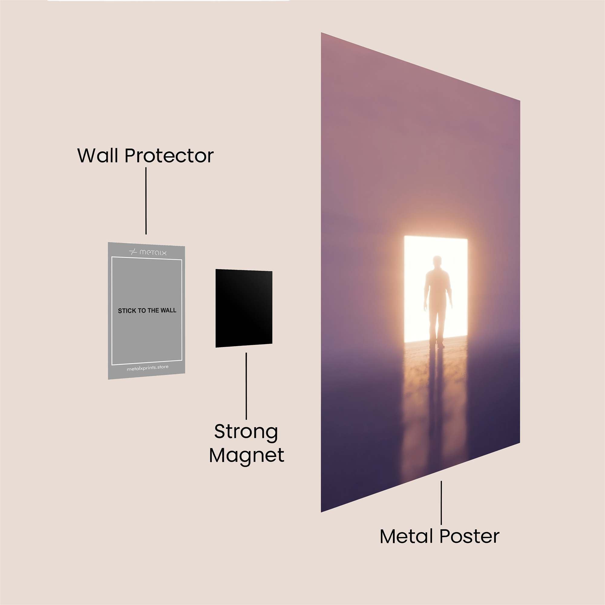 Portal Serenity Safe Wall Magnetic / M