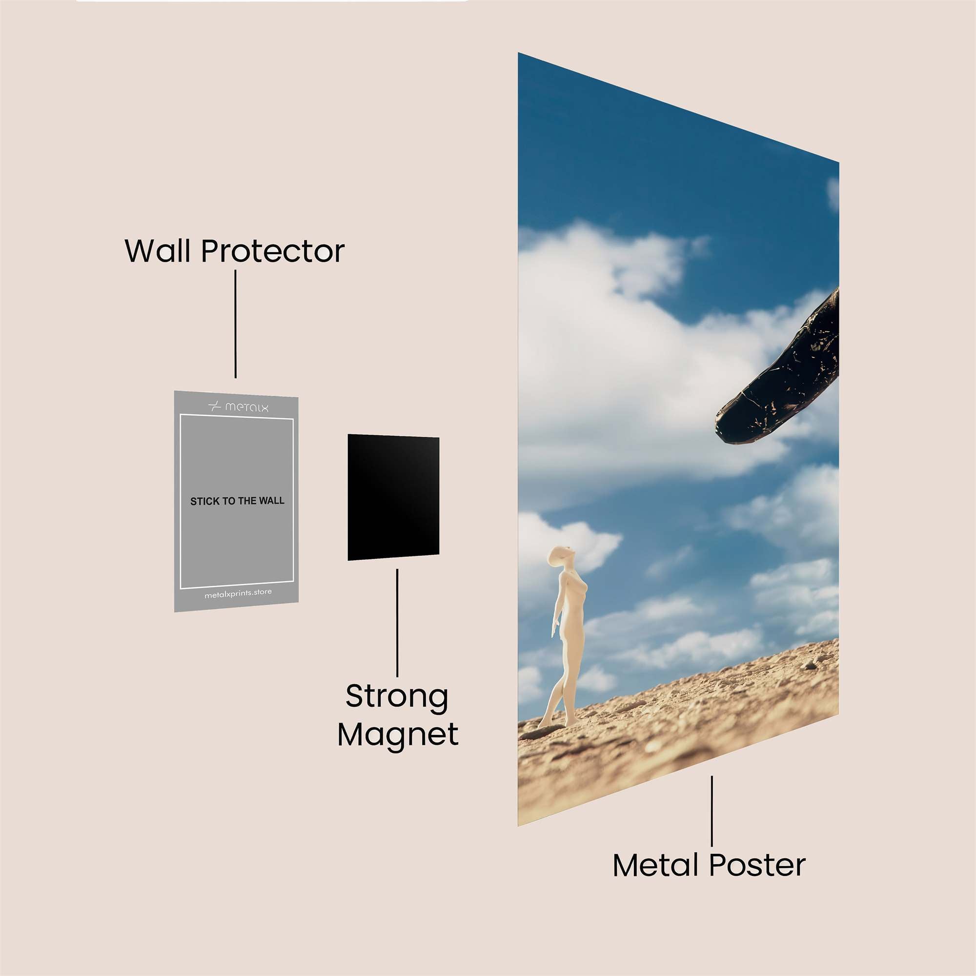 Giant's Gesture Safe Wall Magnetic / M