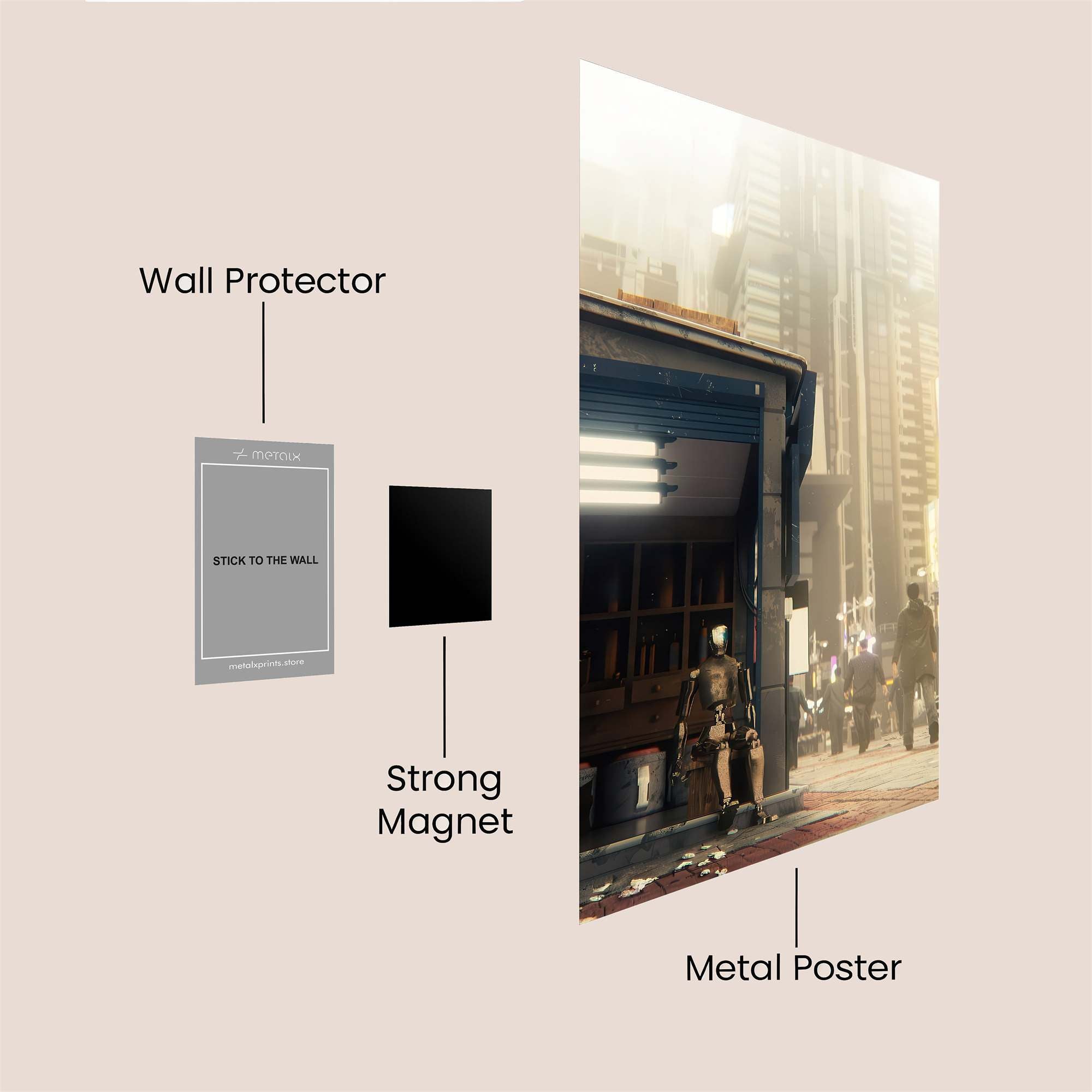 Melancholy Mechanica Safe Wall Magnetic / M