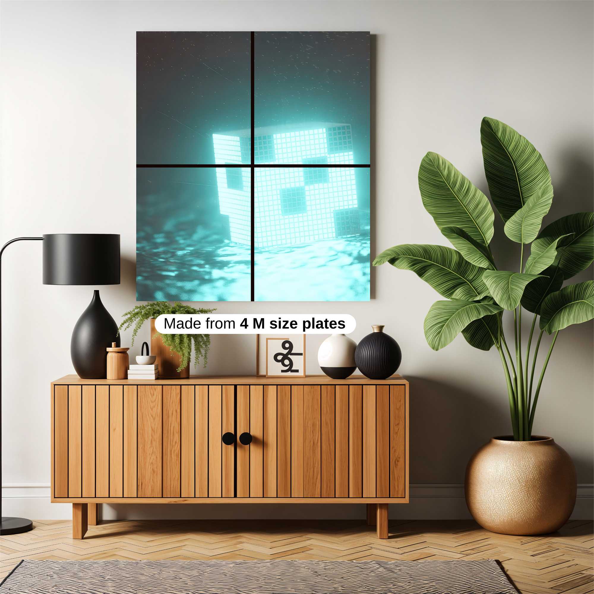 Pixelated Serenity Safe Wall Magnetic / M