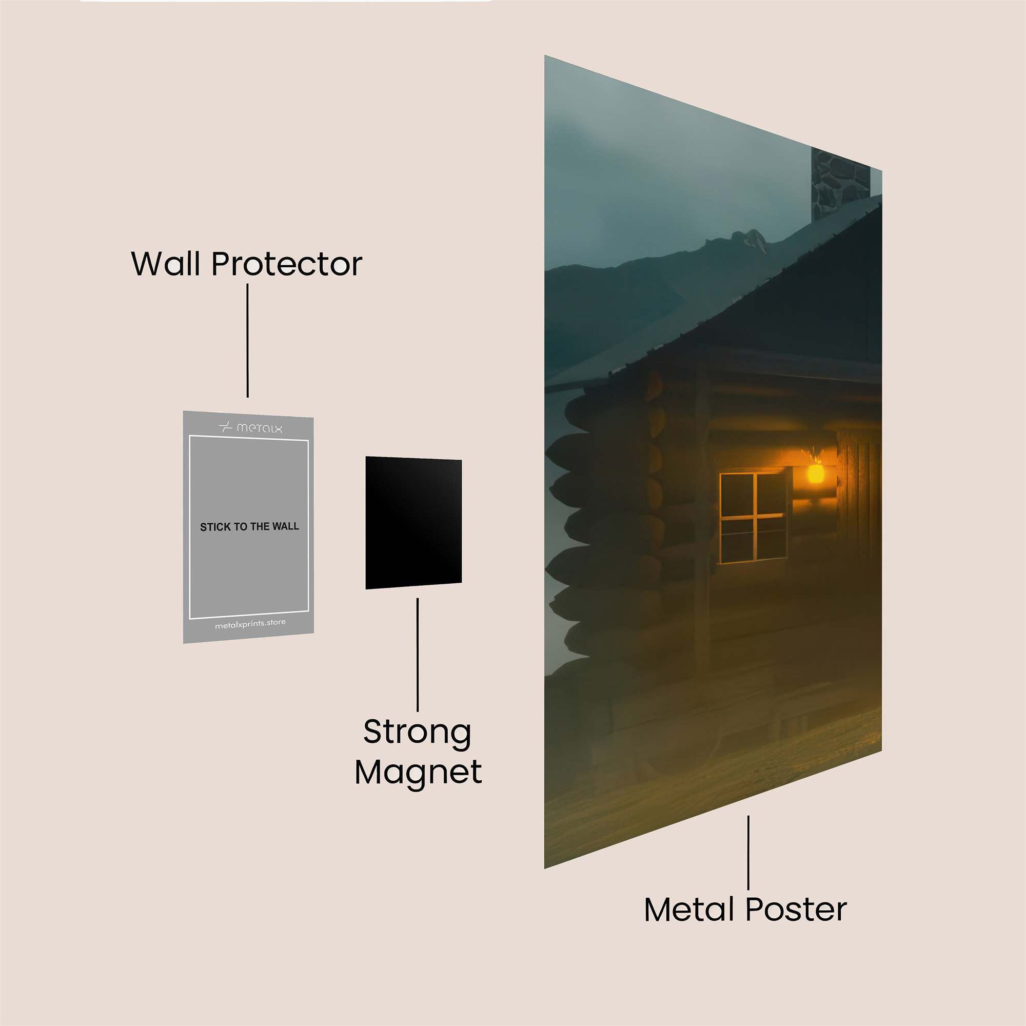 Skyward Drift Safe Wall Magnetic / M