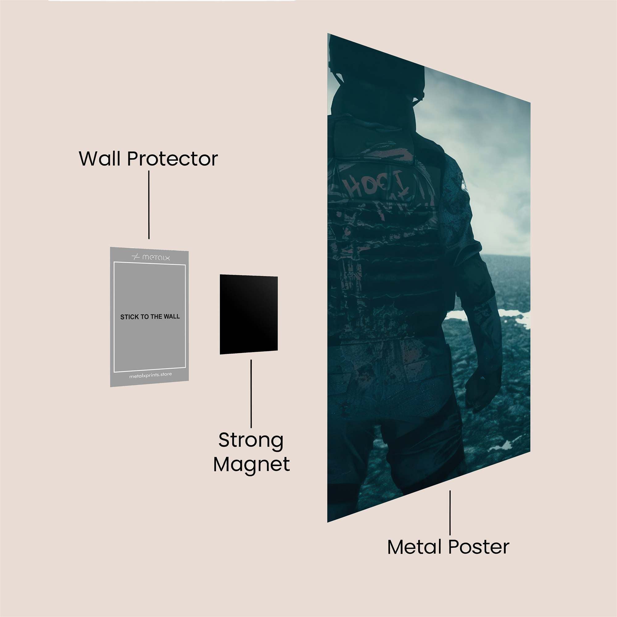 Lone Vigil Safe Wall Magnetic / M