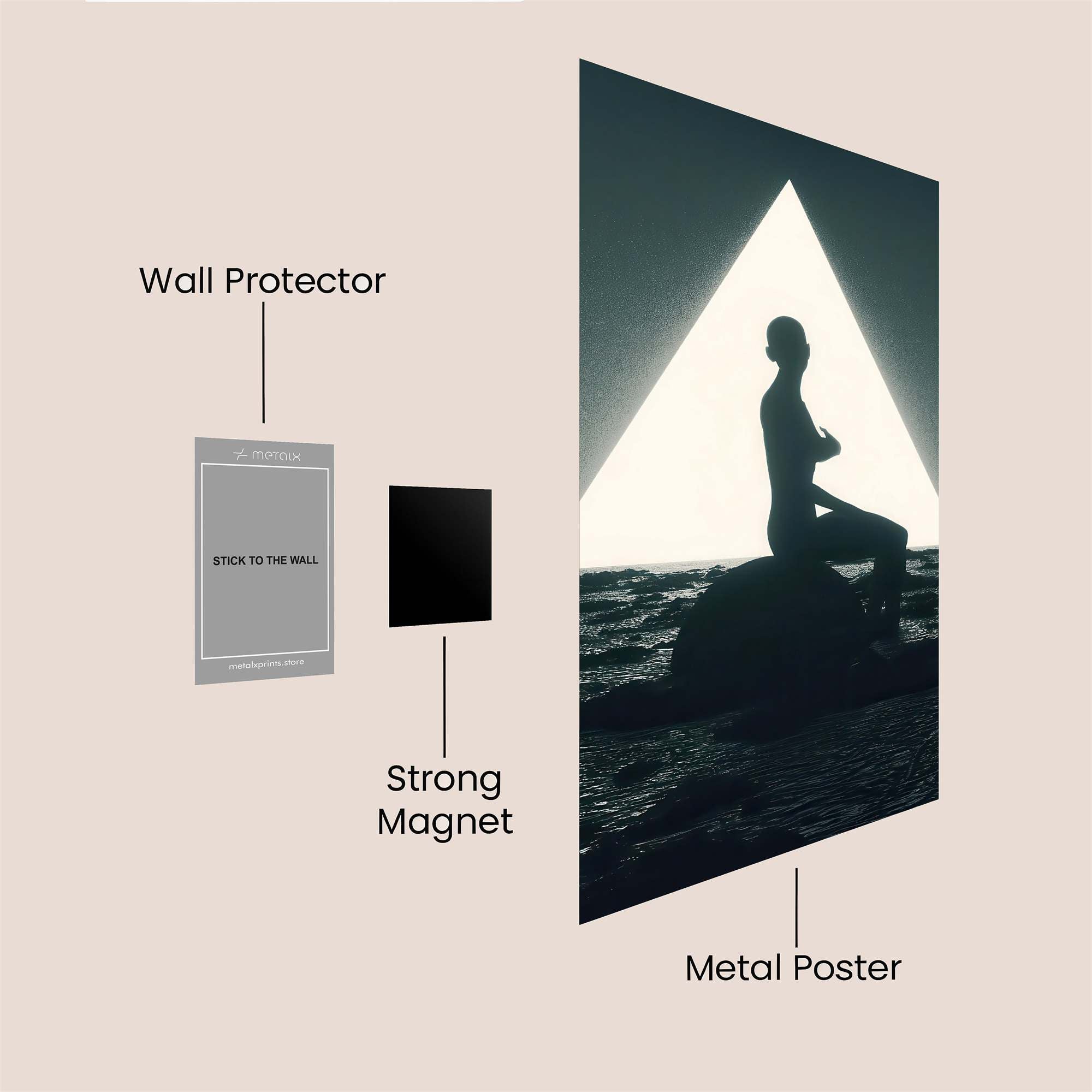 Silhouette Serenity Safe Wall Magnetic / M