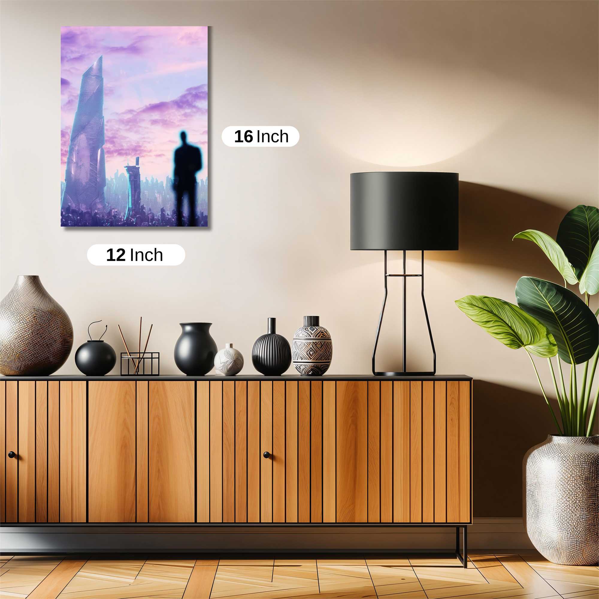 Futuristic Solitude Safe Wall Magnetic / M