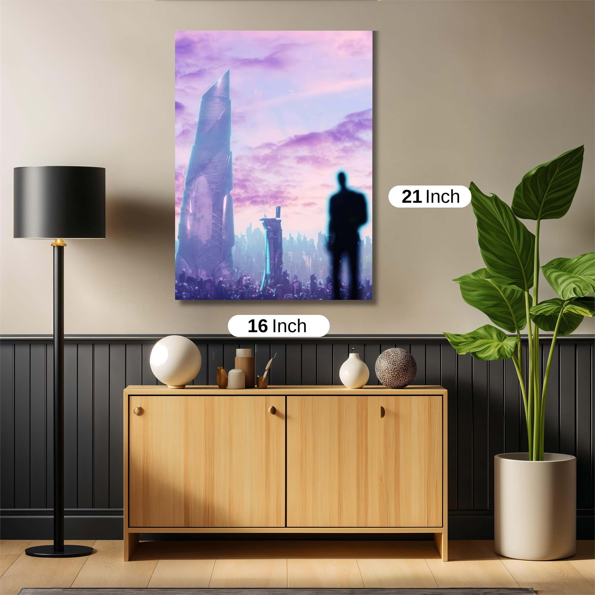 Futuristic Solitude Safe Wall Magnetic / M