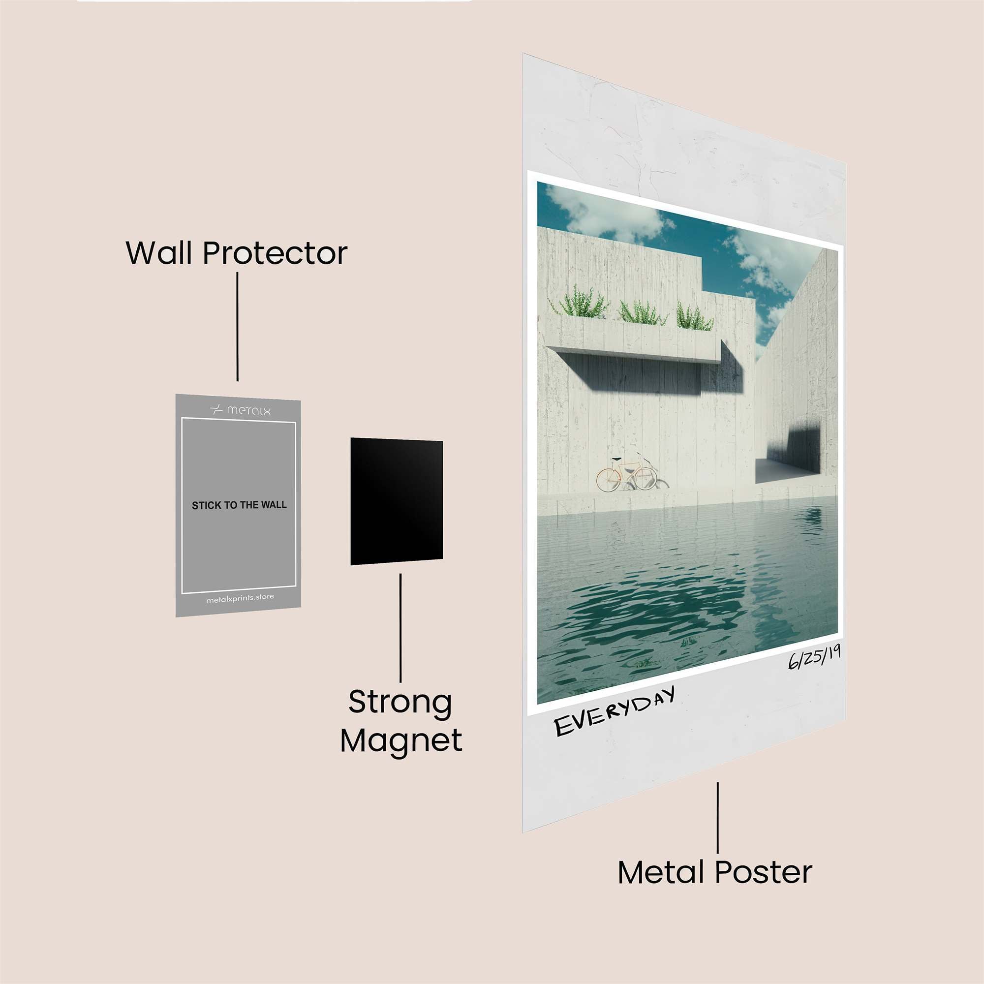 Serene Reflection Safe Wall Magnetic / M