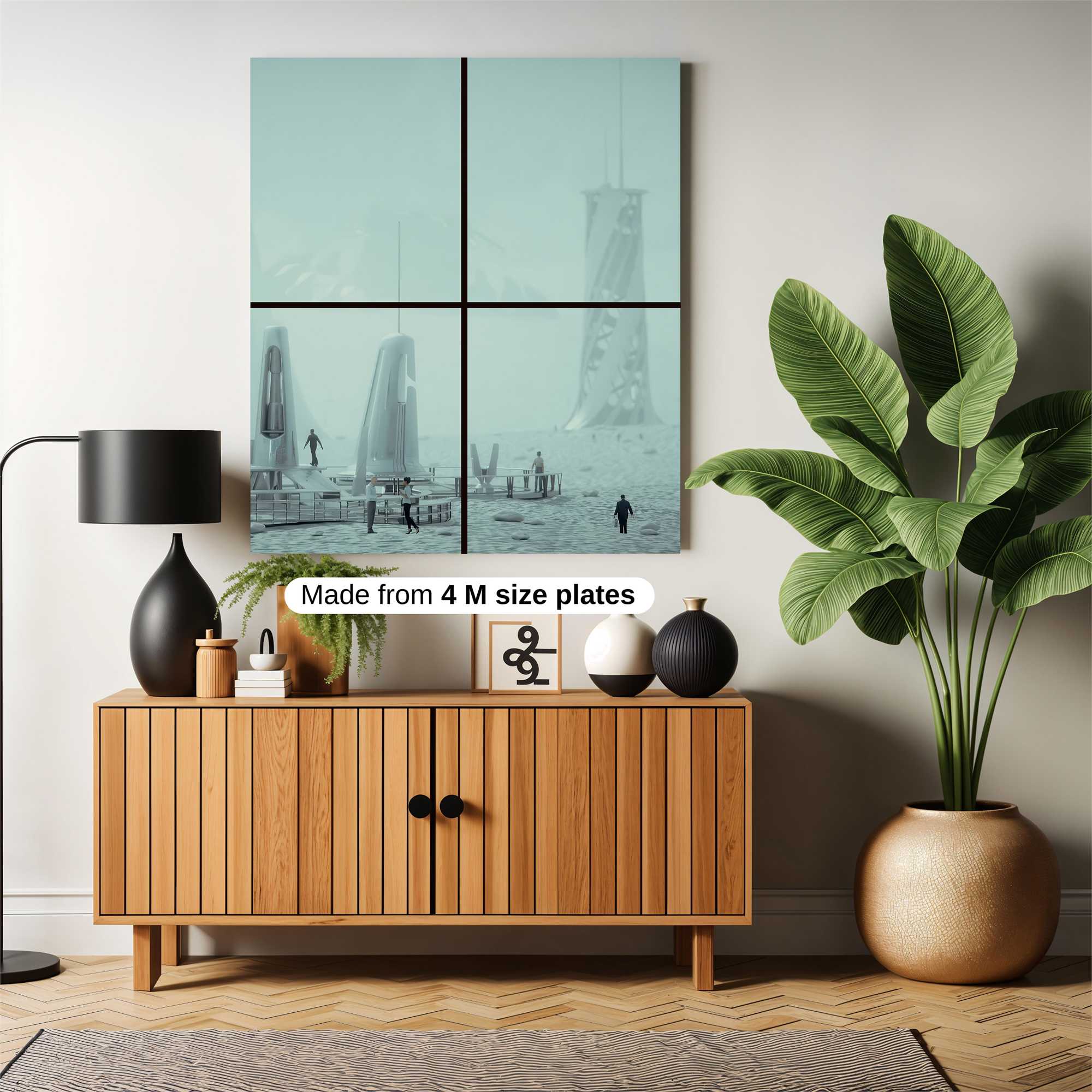 Futuristic Solitude Safe Wall Magnetic / M