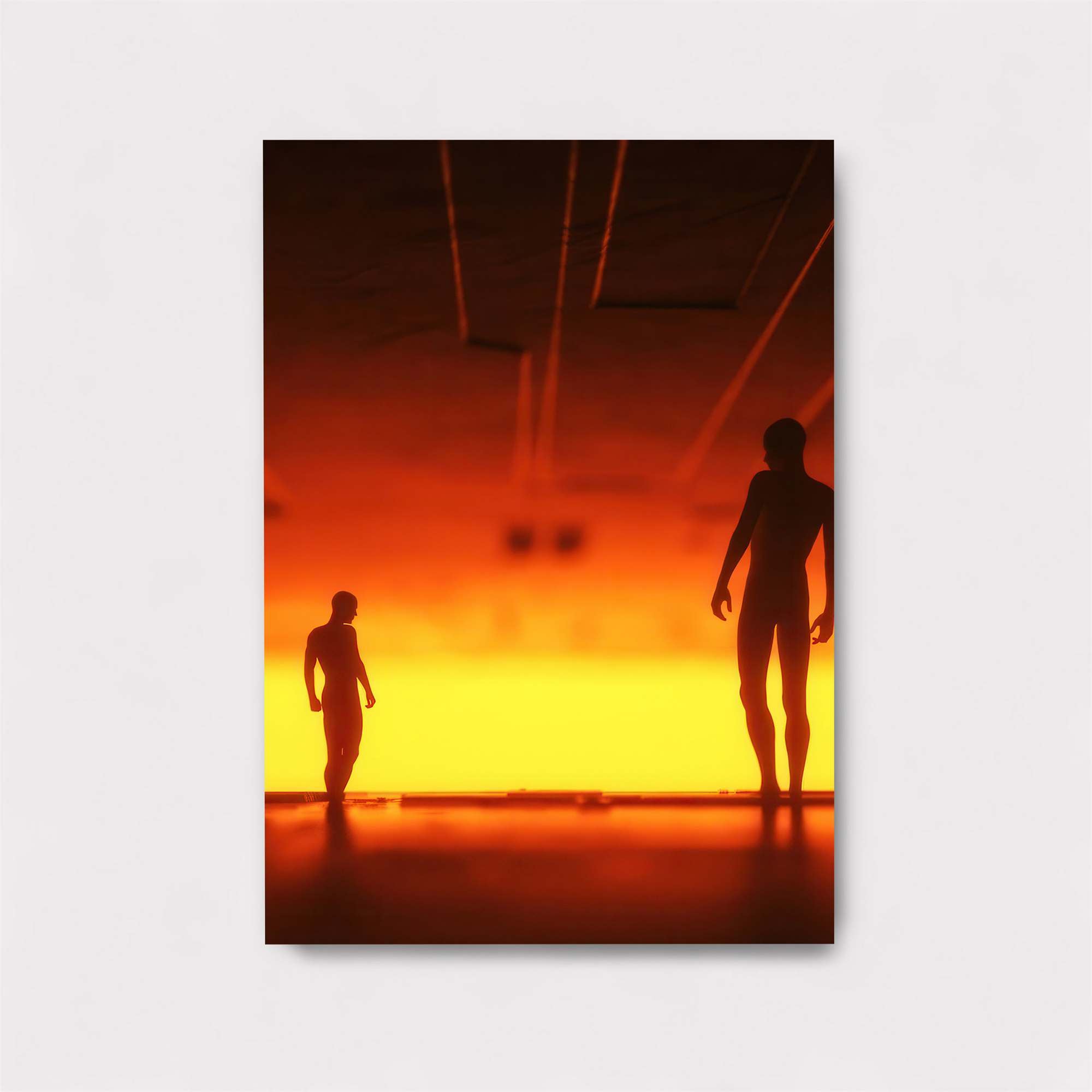 Silhouetted Descent Safe Wall Magnetic / M