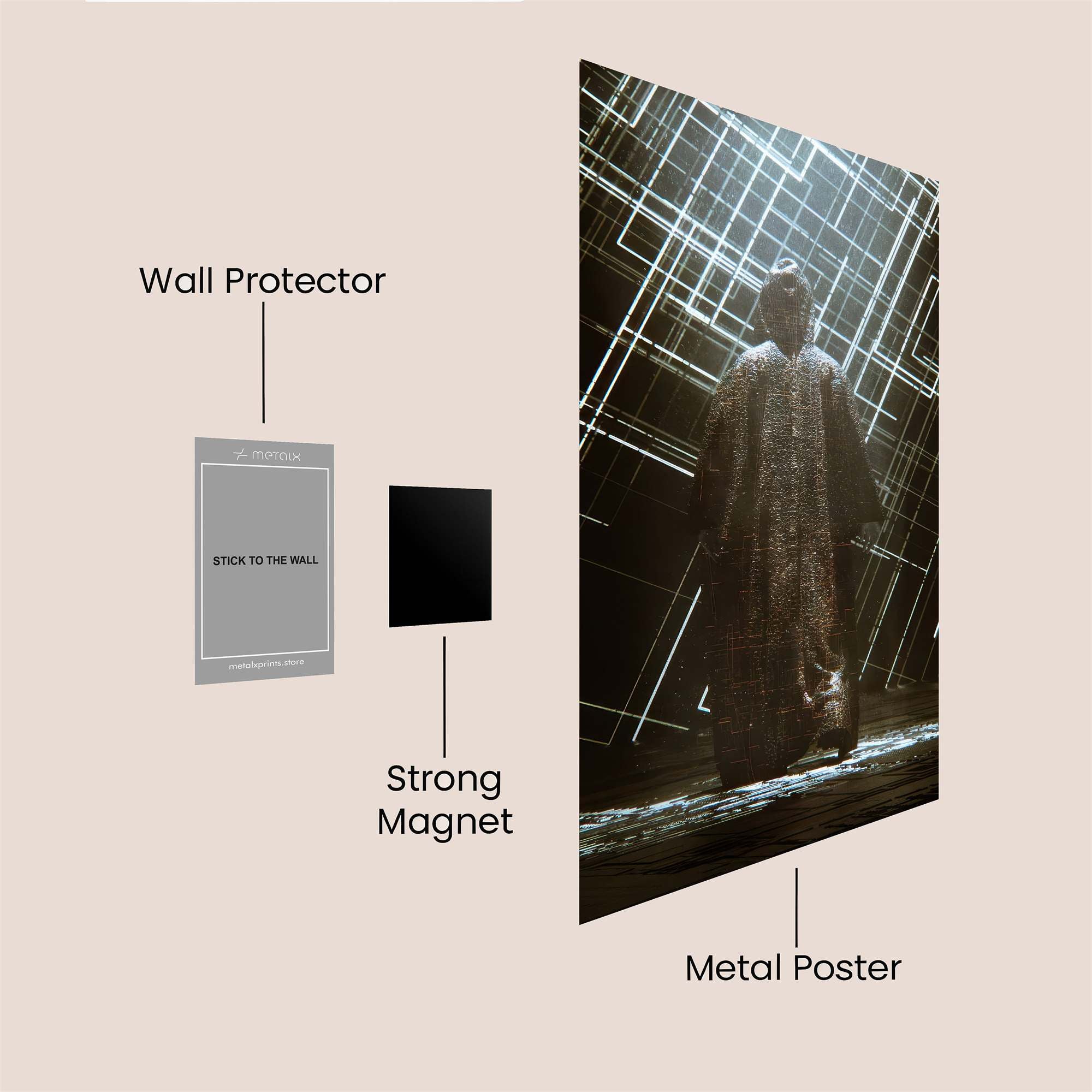 Digital Enigma Safe Wall Magnetic / M