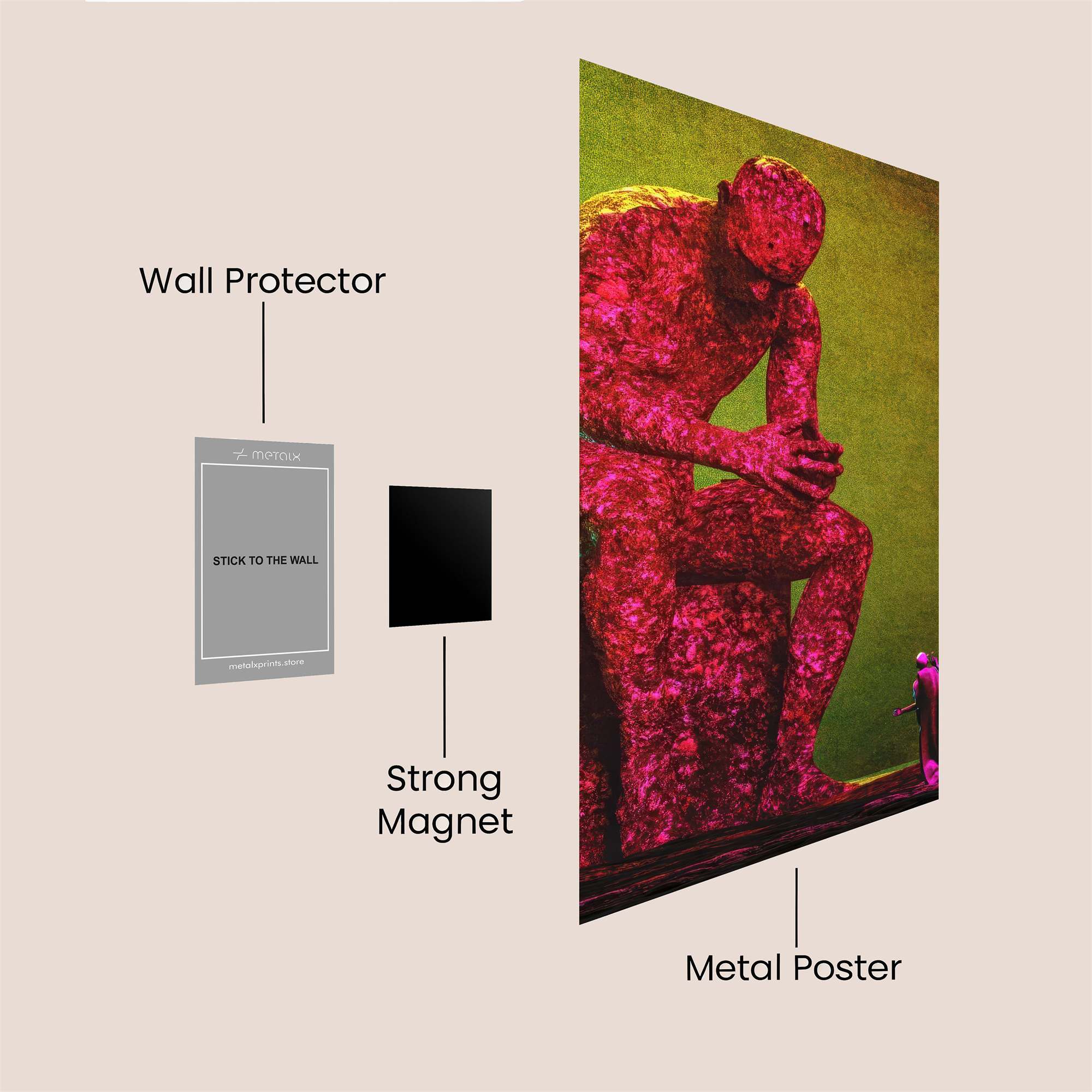 Giant Contemplation Safe Wall Magnetic / M