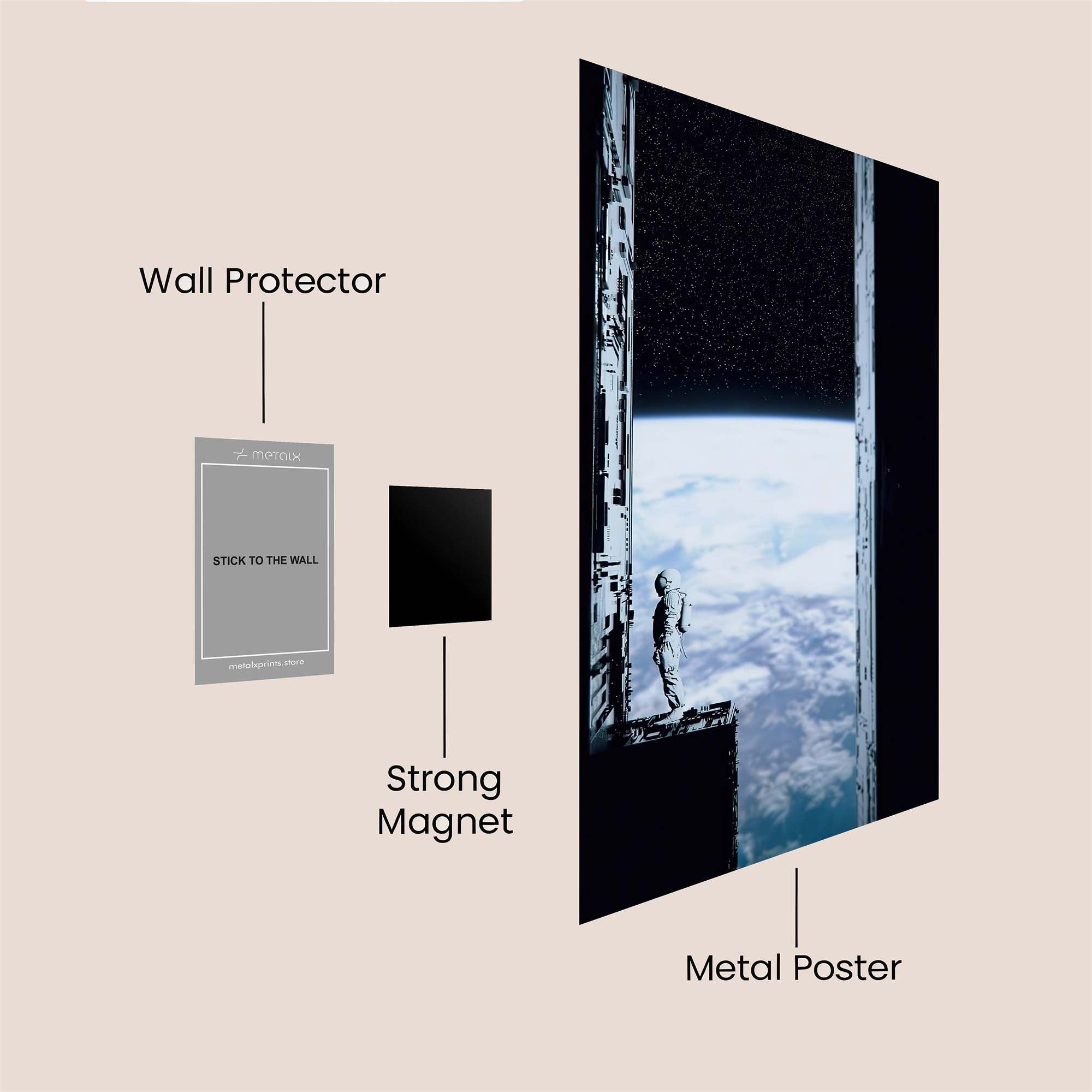 Cosmic Reflection Safe Wall Magnetic / M