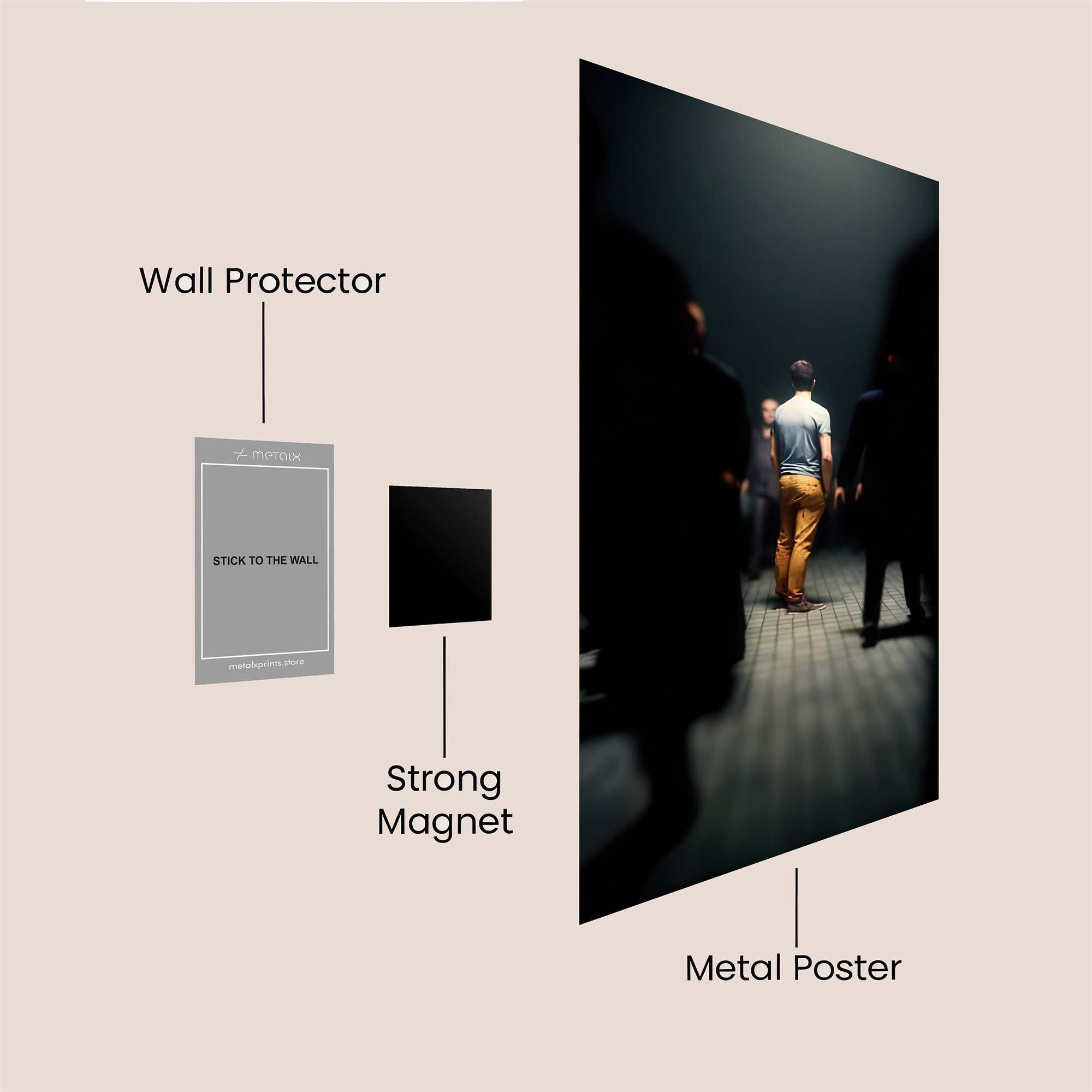 Futuristic Enigma Safe Wall Magnetic / M