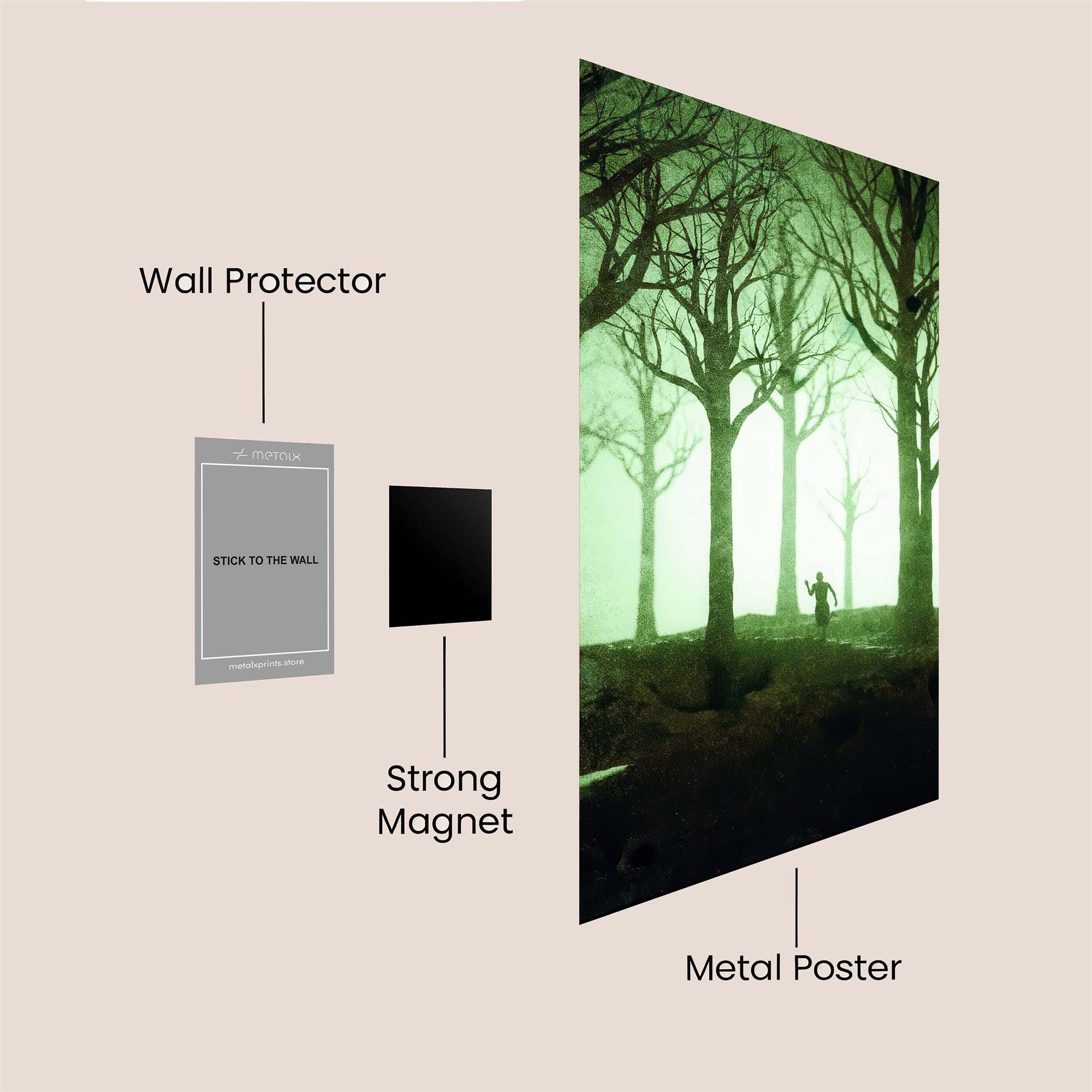 Forest Echoes Safe Wall Magnetic / M