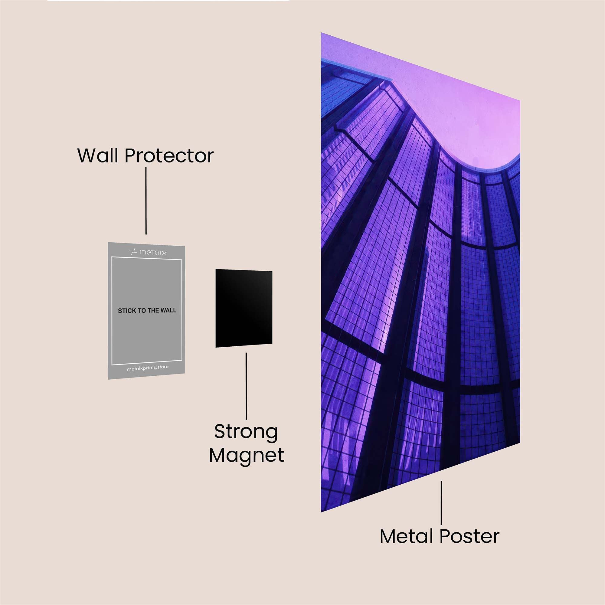 Violet Ascension Safe Wall Magnetic / M