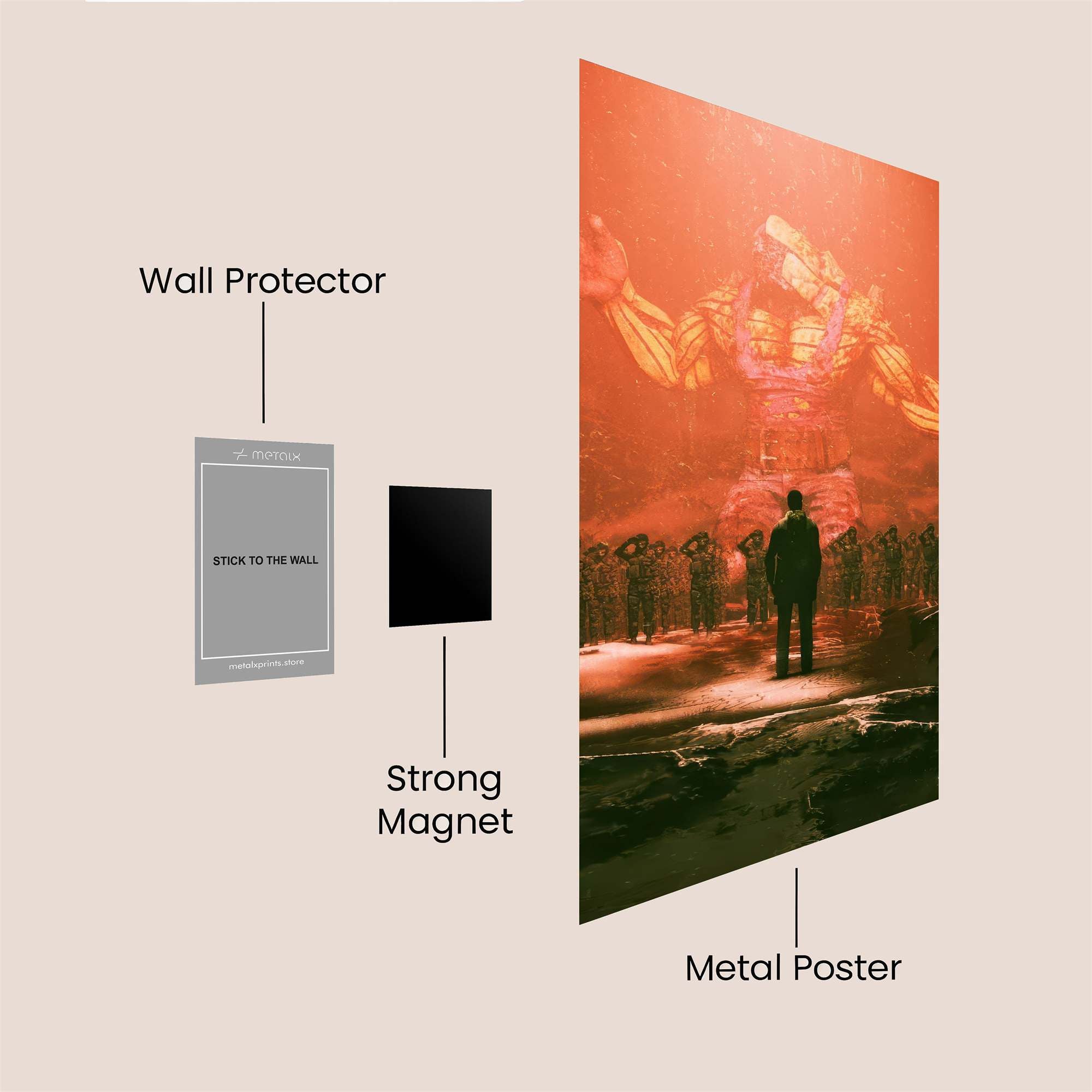 Colossal Awe Safe Wall Magnetic / M
