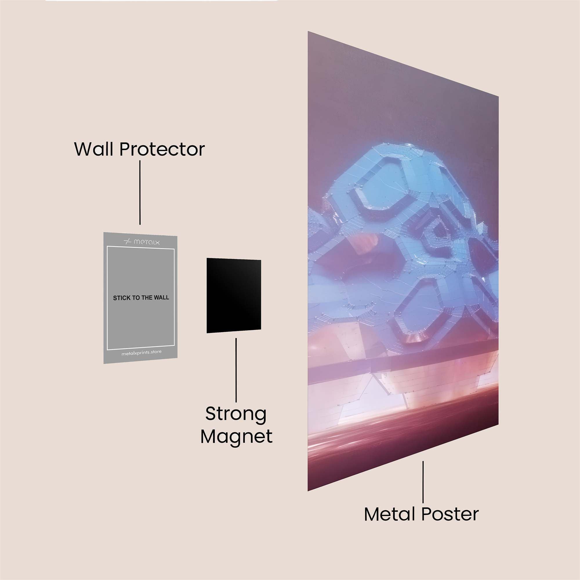 Neon Journey Safe Wall Magnetic / M
