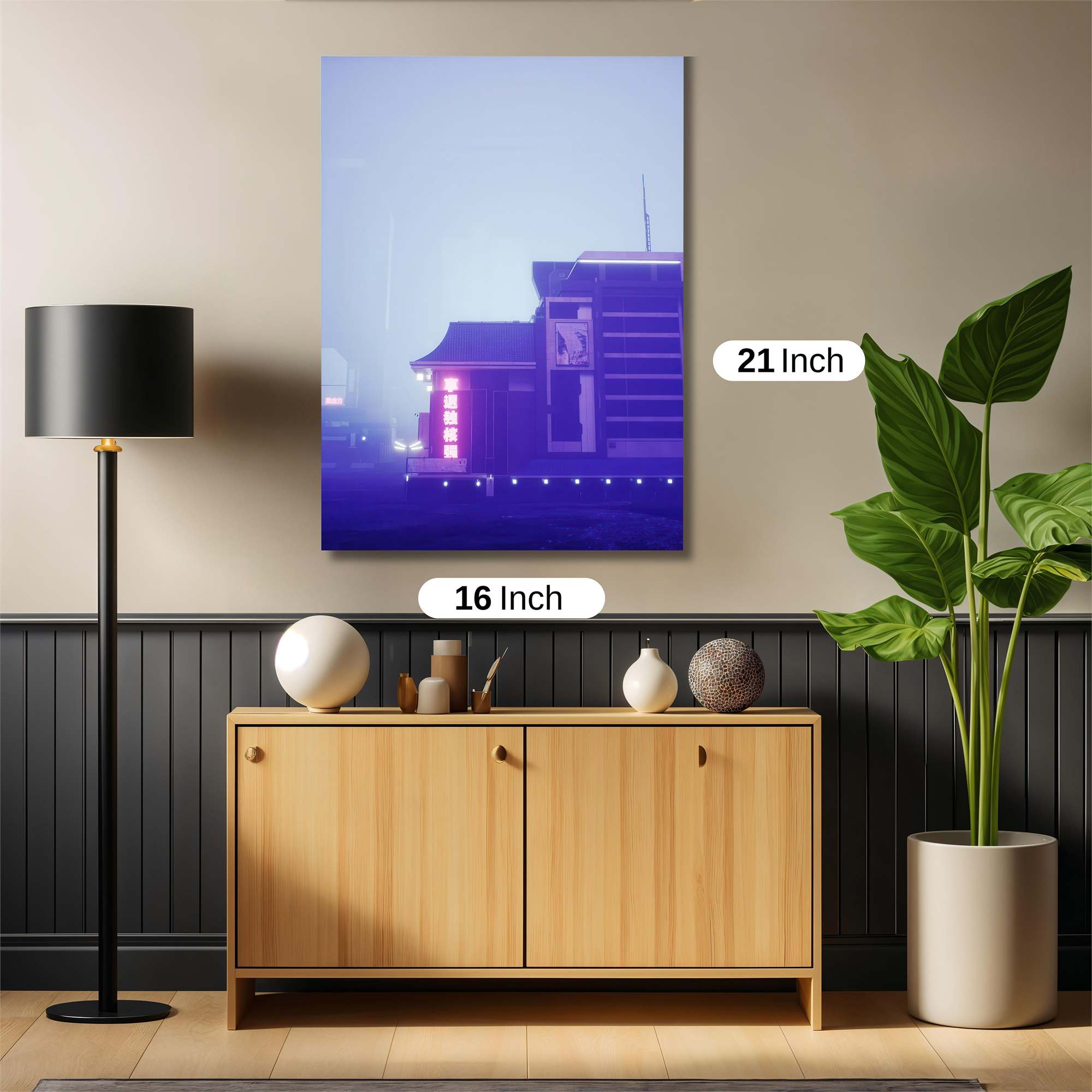 Neon Serenity Safe Wall Magnetic / M