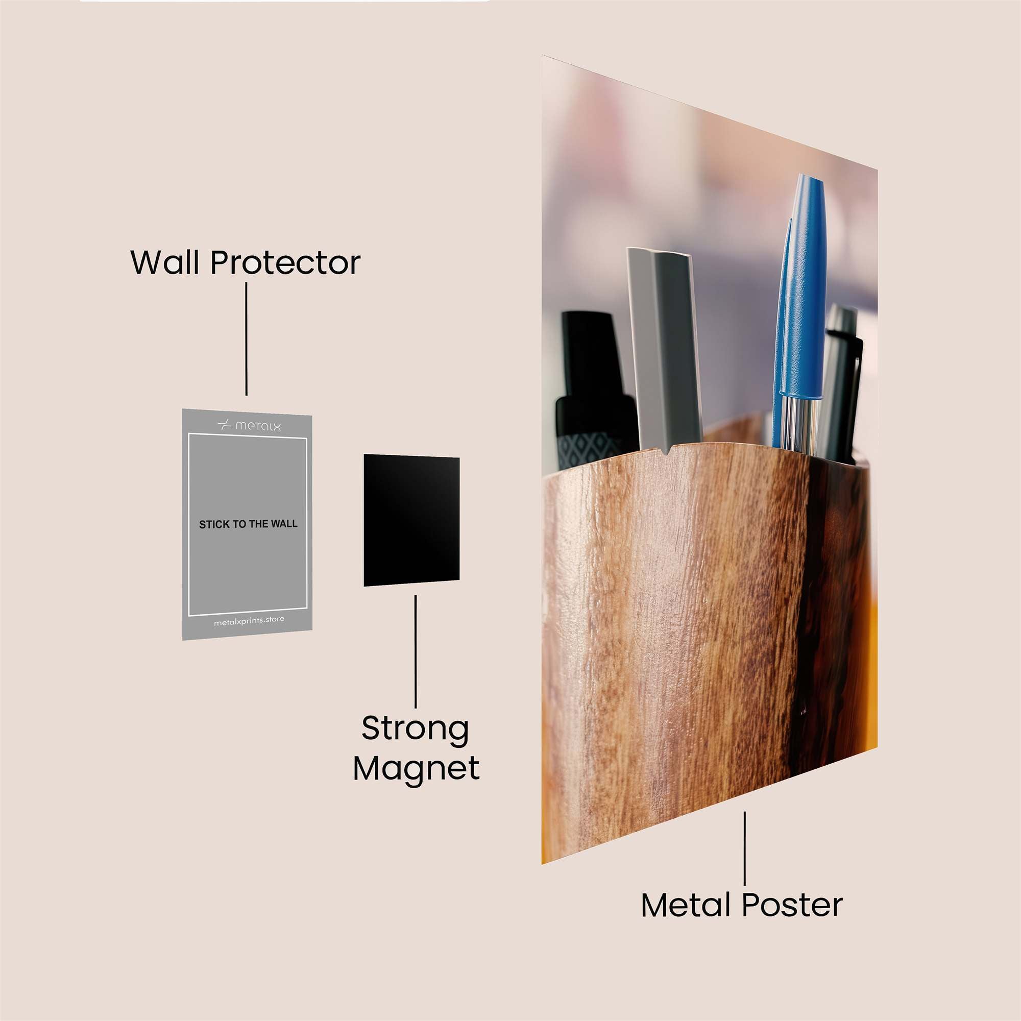 Pen Serenity Safe Wall Magnetic / M