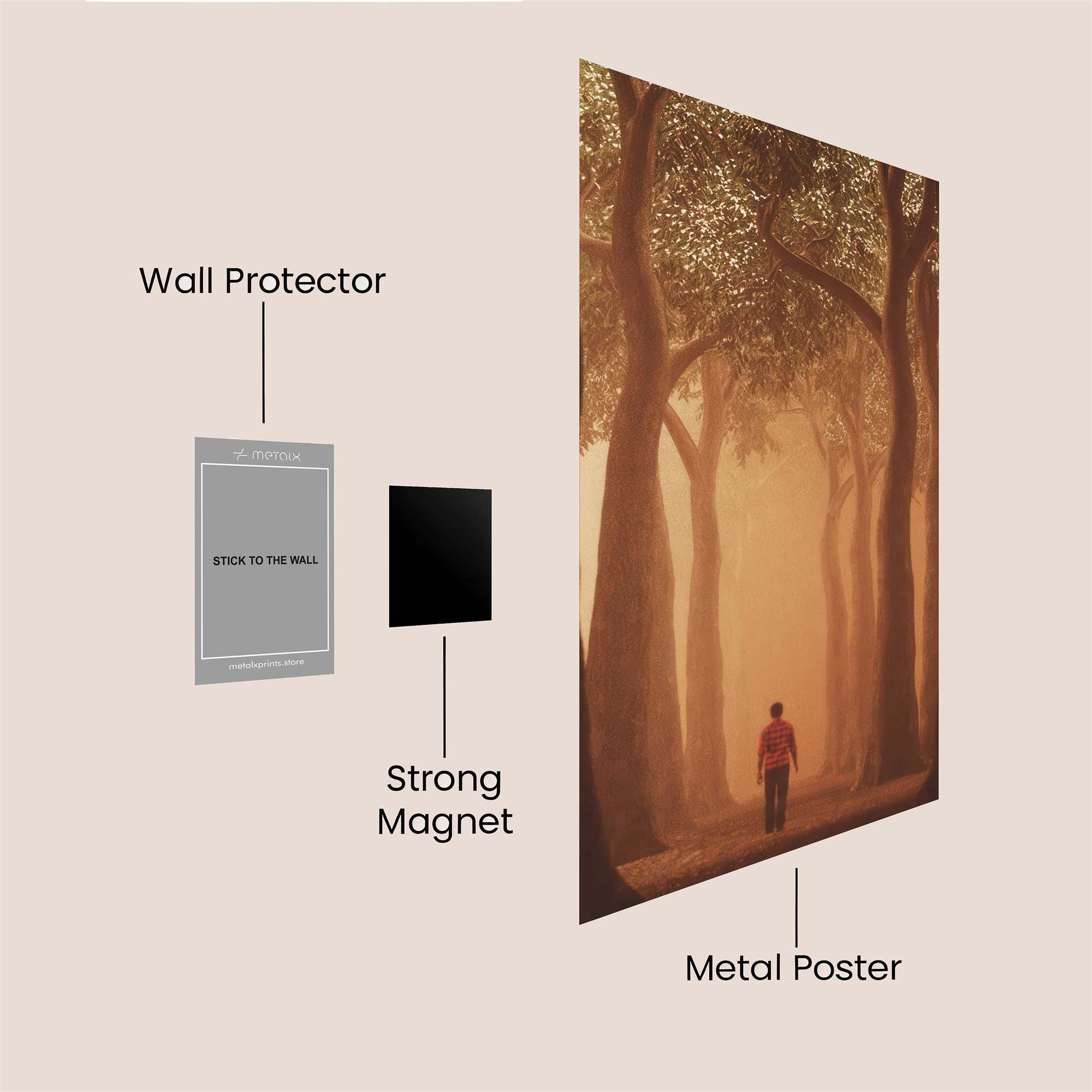 Whispering Pathway Safe Wall Magnetic / M