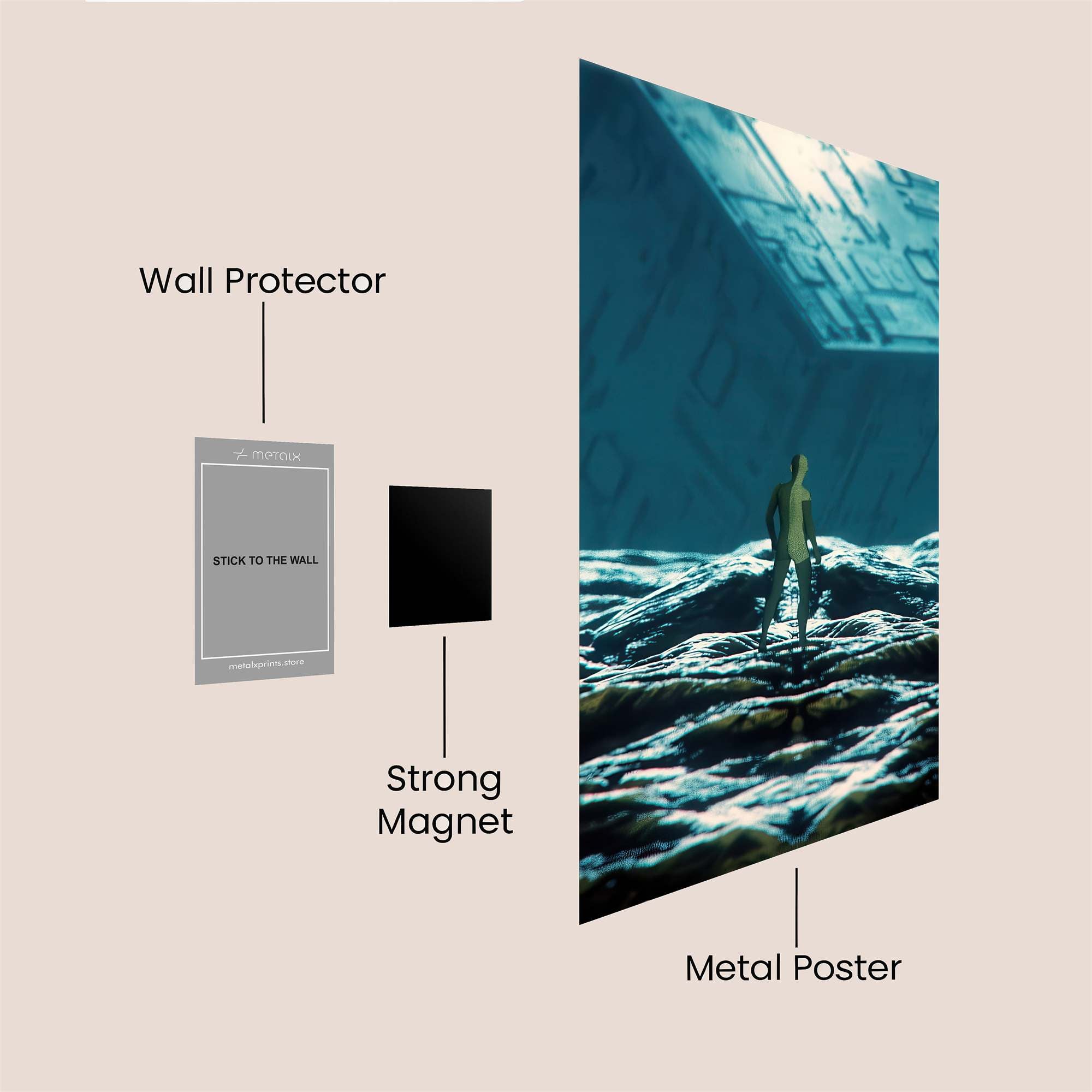 Cube Reverie Safe Wall Magnetic / M