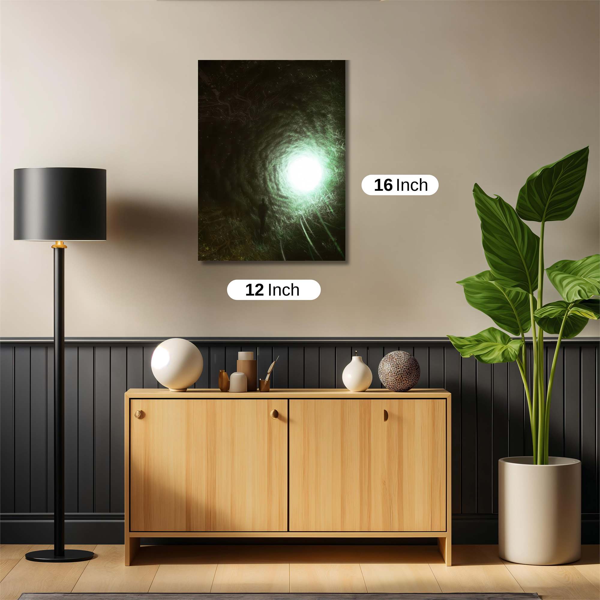 Luminescent Vortex Safe Wall Magnetic / M