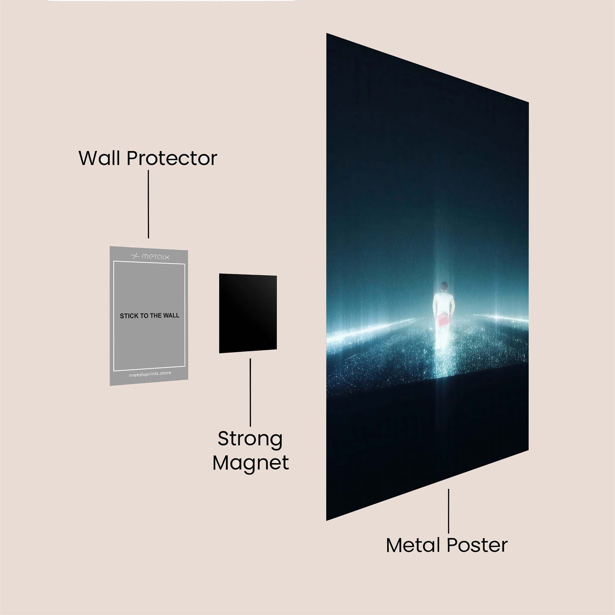 Solitary Luminescence Safe Wall Magnetic / M