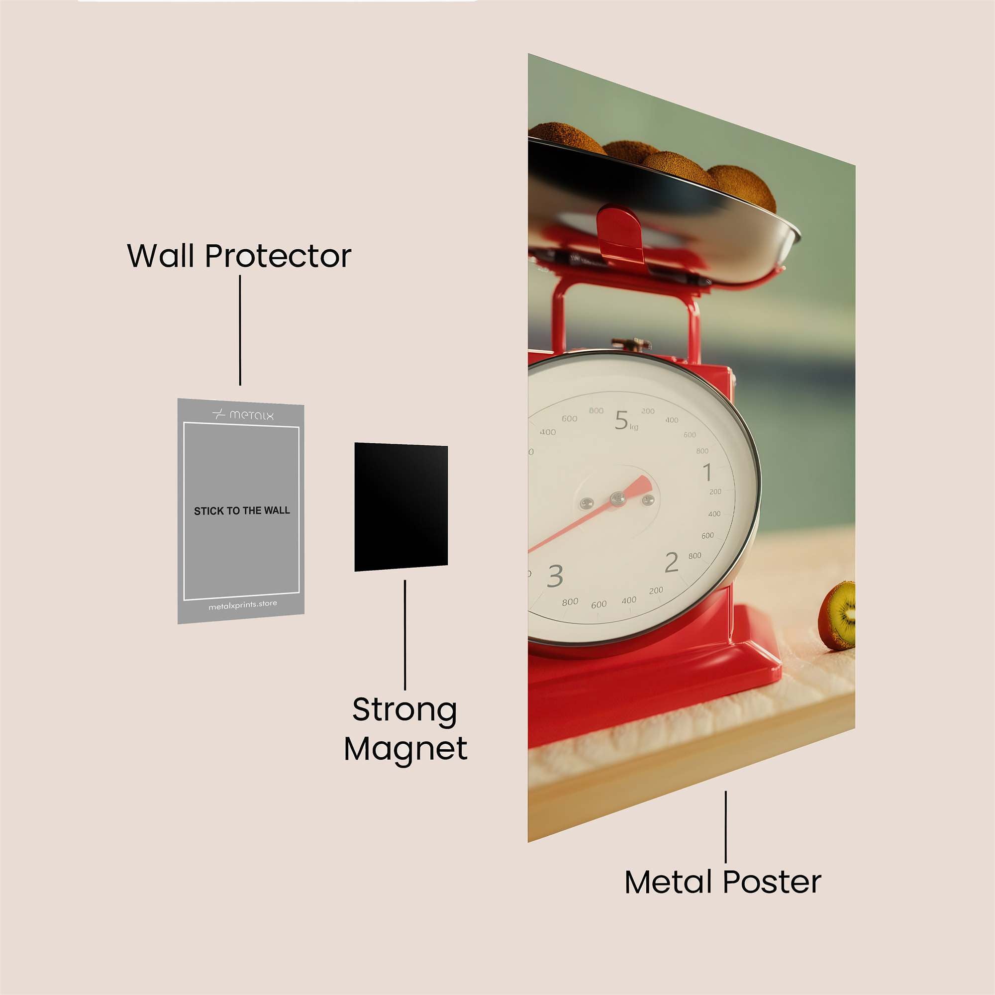Kiwi Harmony Safe Wall Magnetic / M