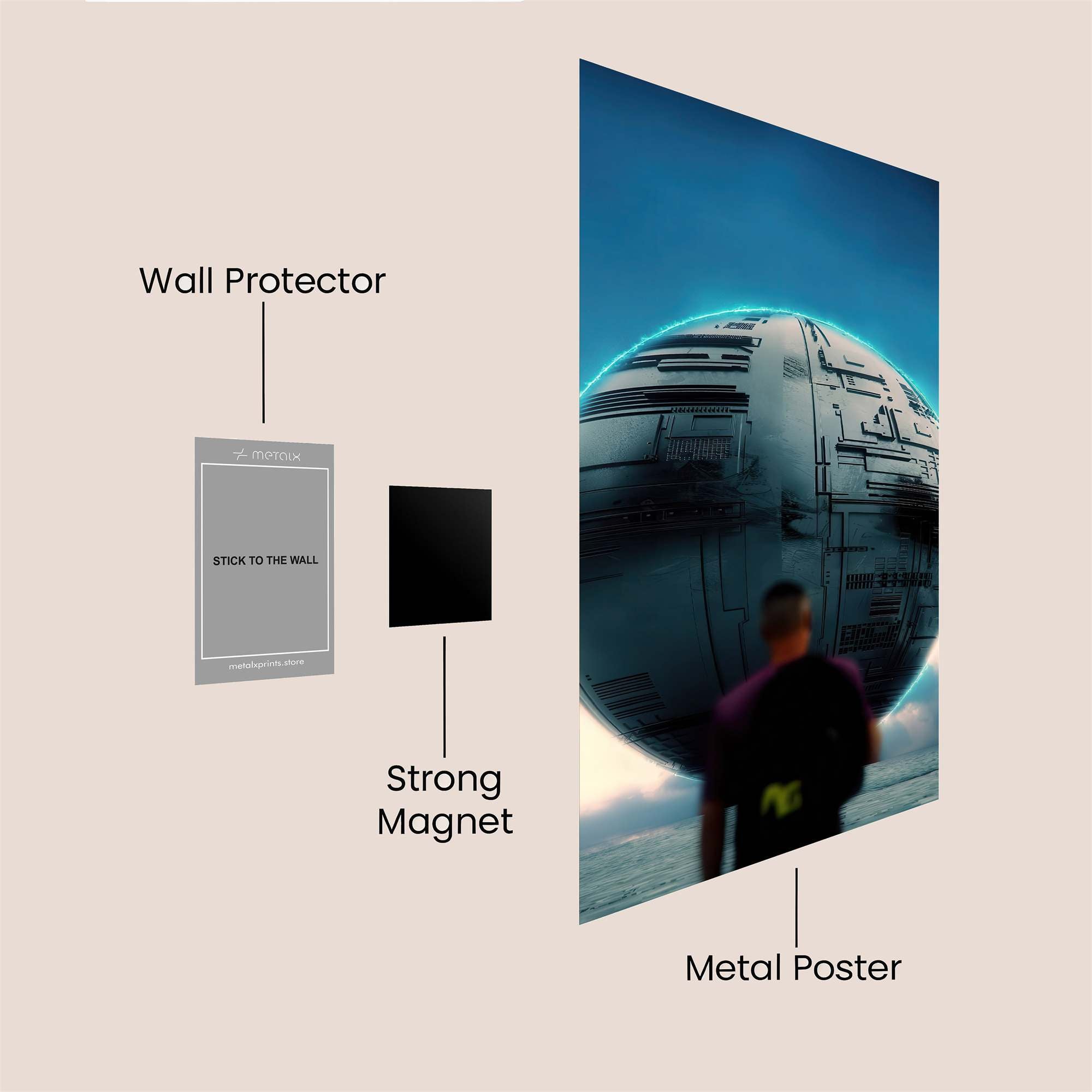 Sphere Enigma Safe Wall Magnetic / M