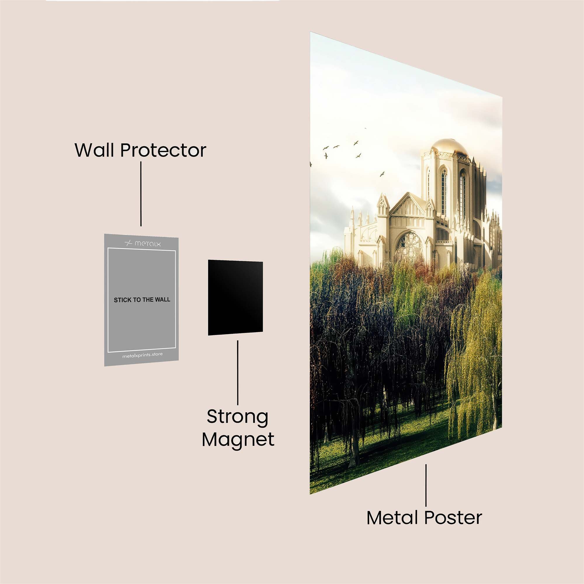 Cathedral Serenity Safe Wall Magnetic / M