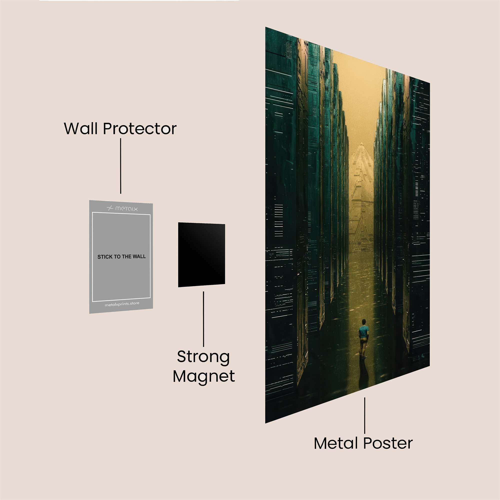 Digital Maze Safe Wall Magnetic / M
