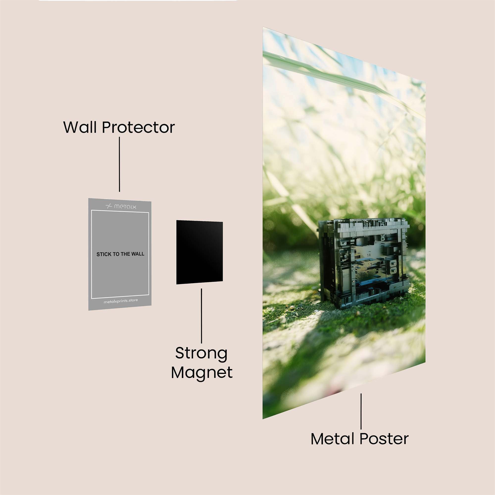 Cubicle Enigma Safe Wall Magnetic / M