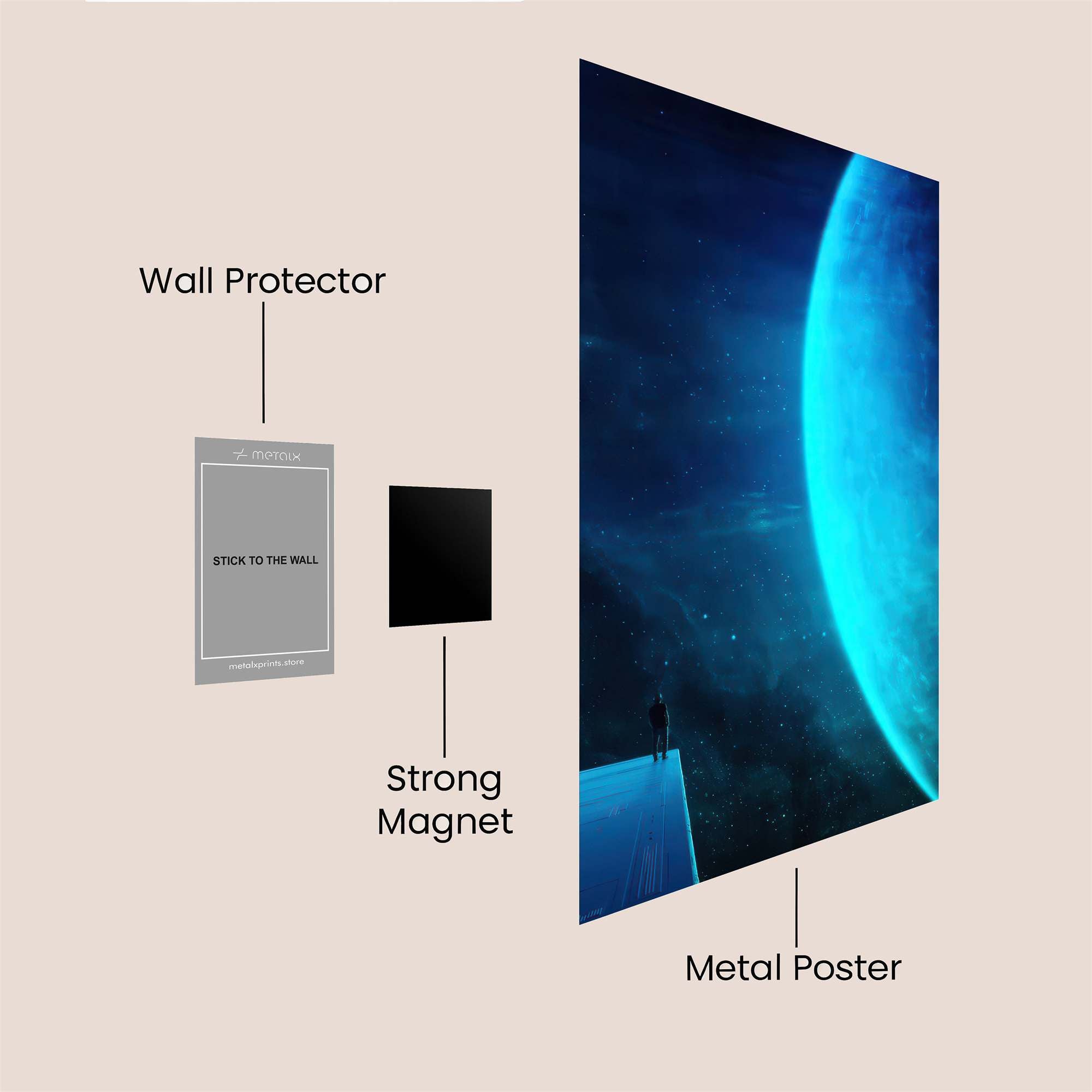 Celestial Solitude Safe Wall Magnetic / M