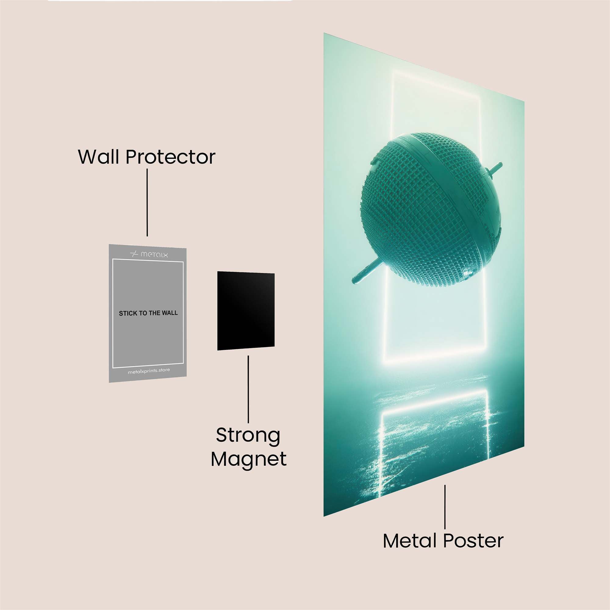 Orbital Echoes Safe Wall Magnetic / M